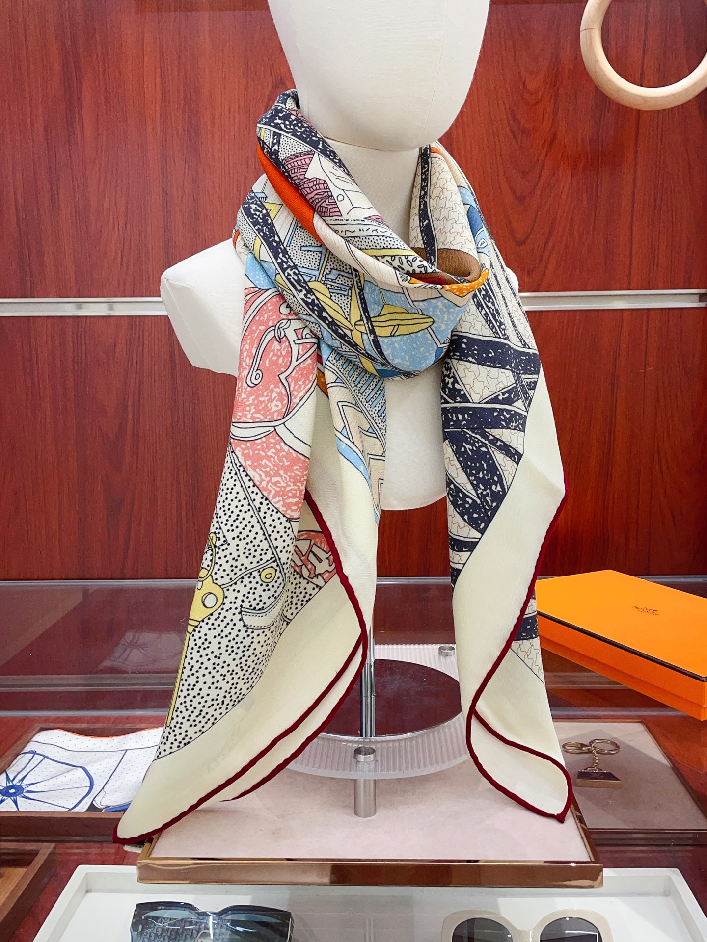 ✨✨【双面同色 丝毛款】H家羊绒新款 买了都说好看‼️推荐💕【爱马仕之约 140】羊绒方巾‼️H家ZG爆