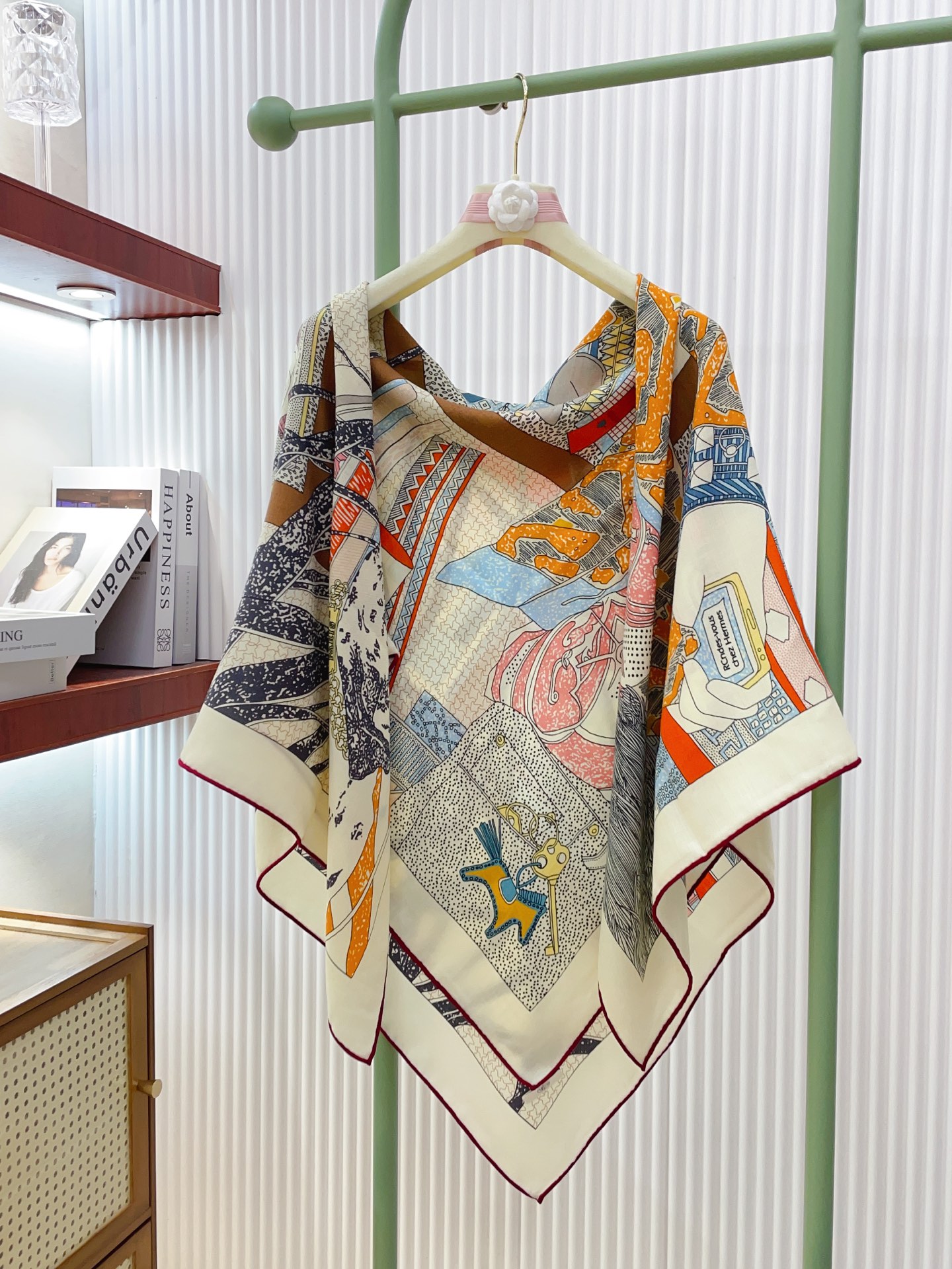 ✨✨【双面同色 丝毛款】H家羊绒新款 买了都说好看‼️推荐💕【爱马仕之约 140】羊绒方巾‼️H家ZG爆