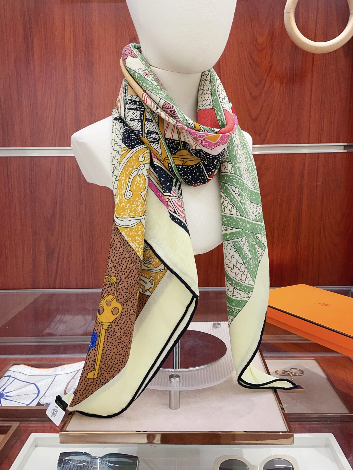 ✨✨【双面同色 丝毛款】H家羊绒新款 买了都说好看‼️推荐💕【爱马仕之约 140】羊绒方巾‼️H家ZG爆