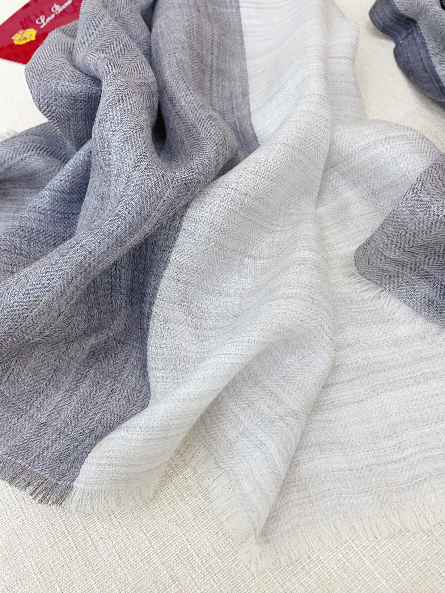 ✨✨【LP格纯色竖条纹长巾】‼️♨️高尖端产物⚠️重磅呈现 ，绝无仅有 史无前例 100%纯山羊绒 手感