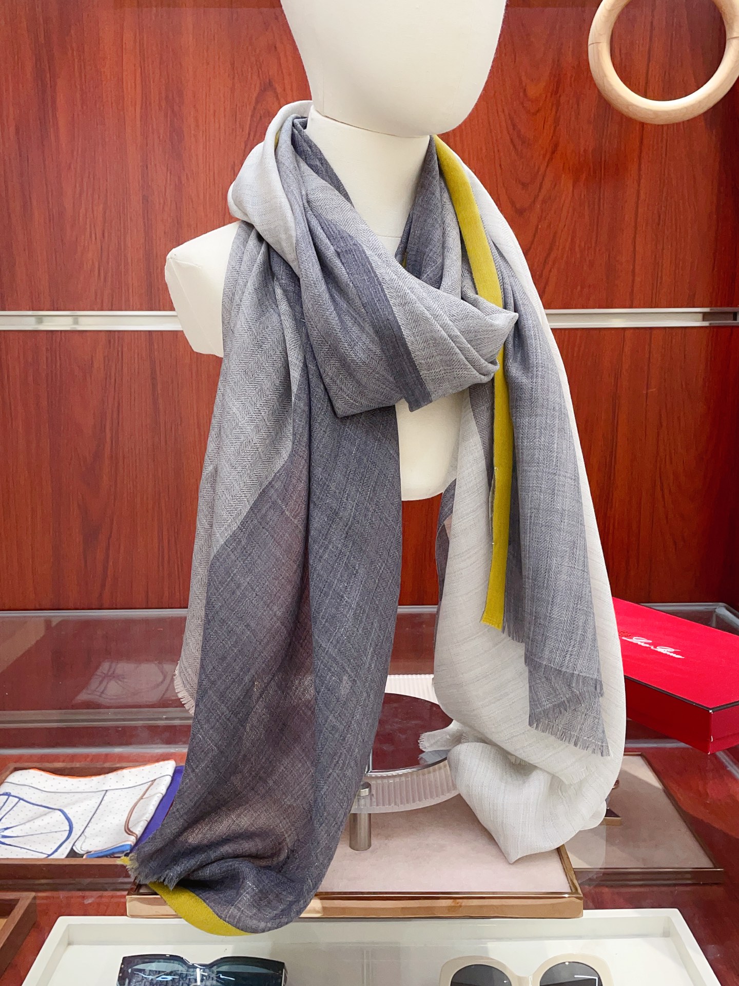 ✨✨【LP格纯色竖条纹长巾】‼️♨️高尖端产物⚠️重磅呈现 ，绝无仅有 史无前例 100%纯山羊绒 手感