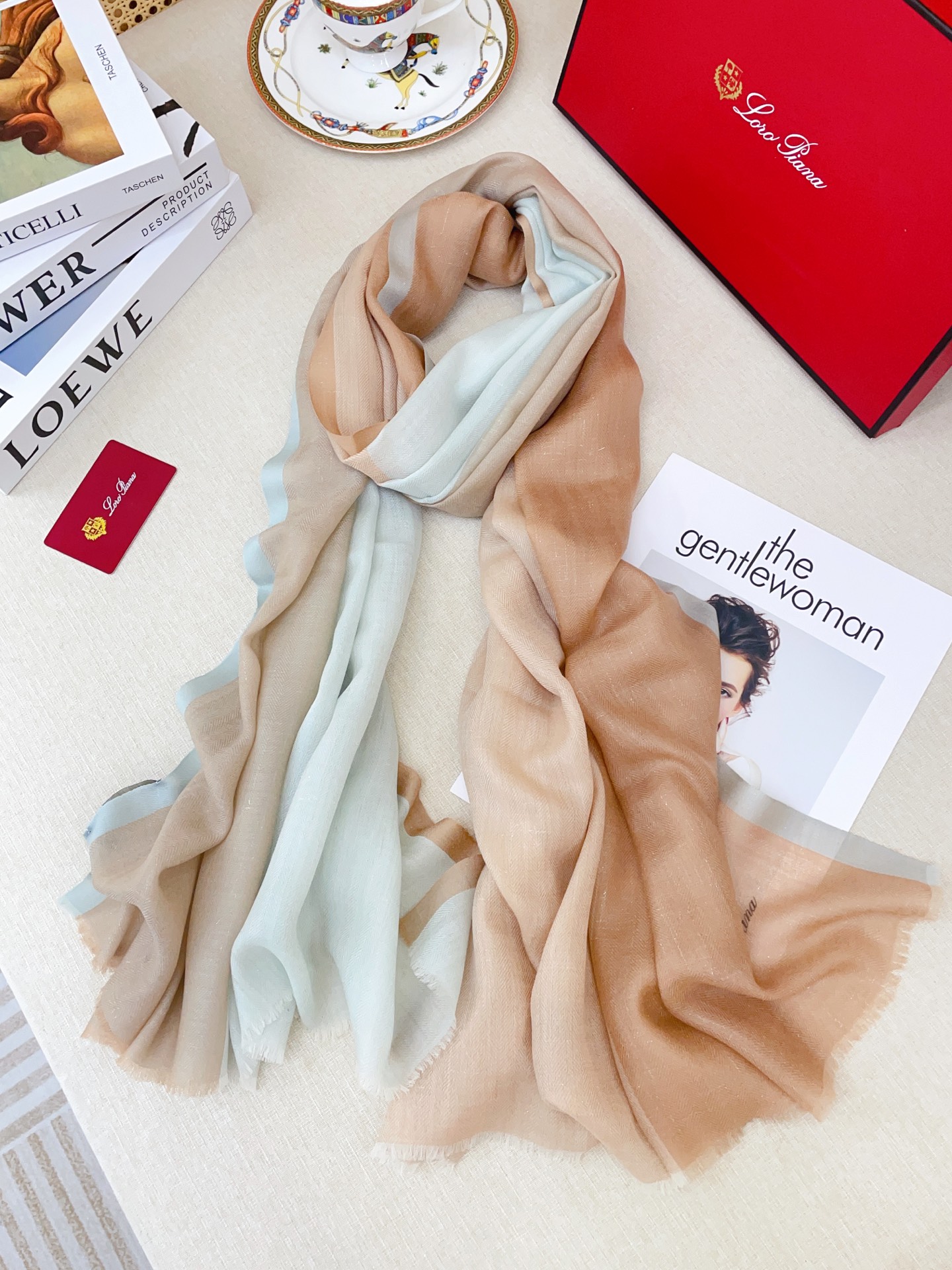 ✨✨【LP格纯色竖条纹长巾】‼️♨️高尖端产物⚠️重磅呈现 ，绝无仅有 史无前例 100%纯山羊绒 手感