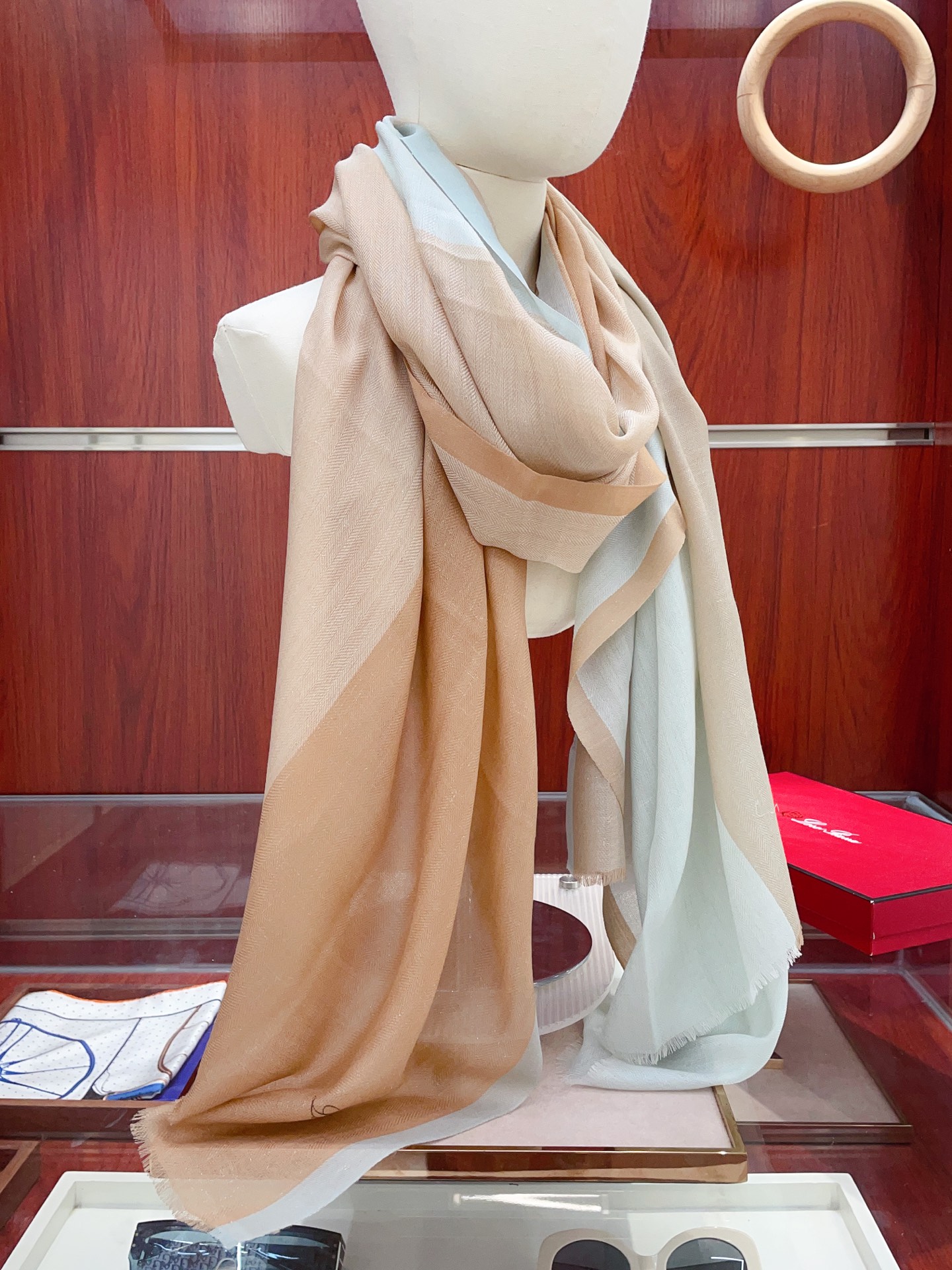 ✨✨【LP格纯色竖条纹长巾】‼️♨️高尖端产物⚠️重磅呈现 ，绝无仅有 史无前例 100%纯山羊绒 手感