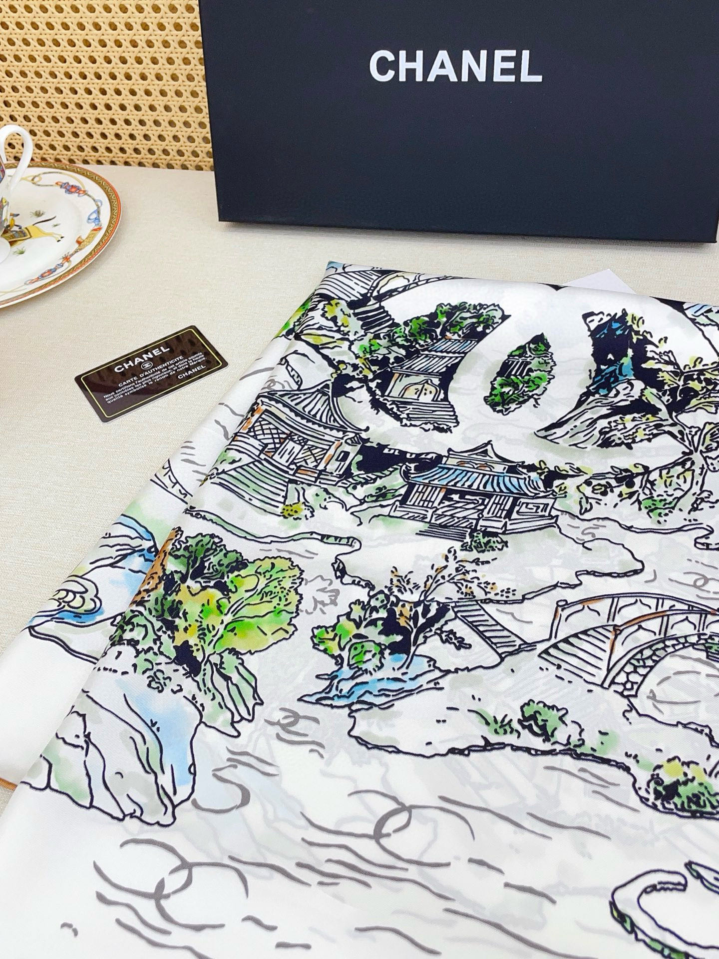 ✨✨【18姆米 双面同色】新款小香‼️美翻了[流泪]最新御用殿堂级极品‼️经典元素图案设计风格❗️美丽至