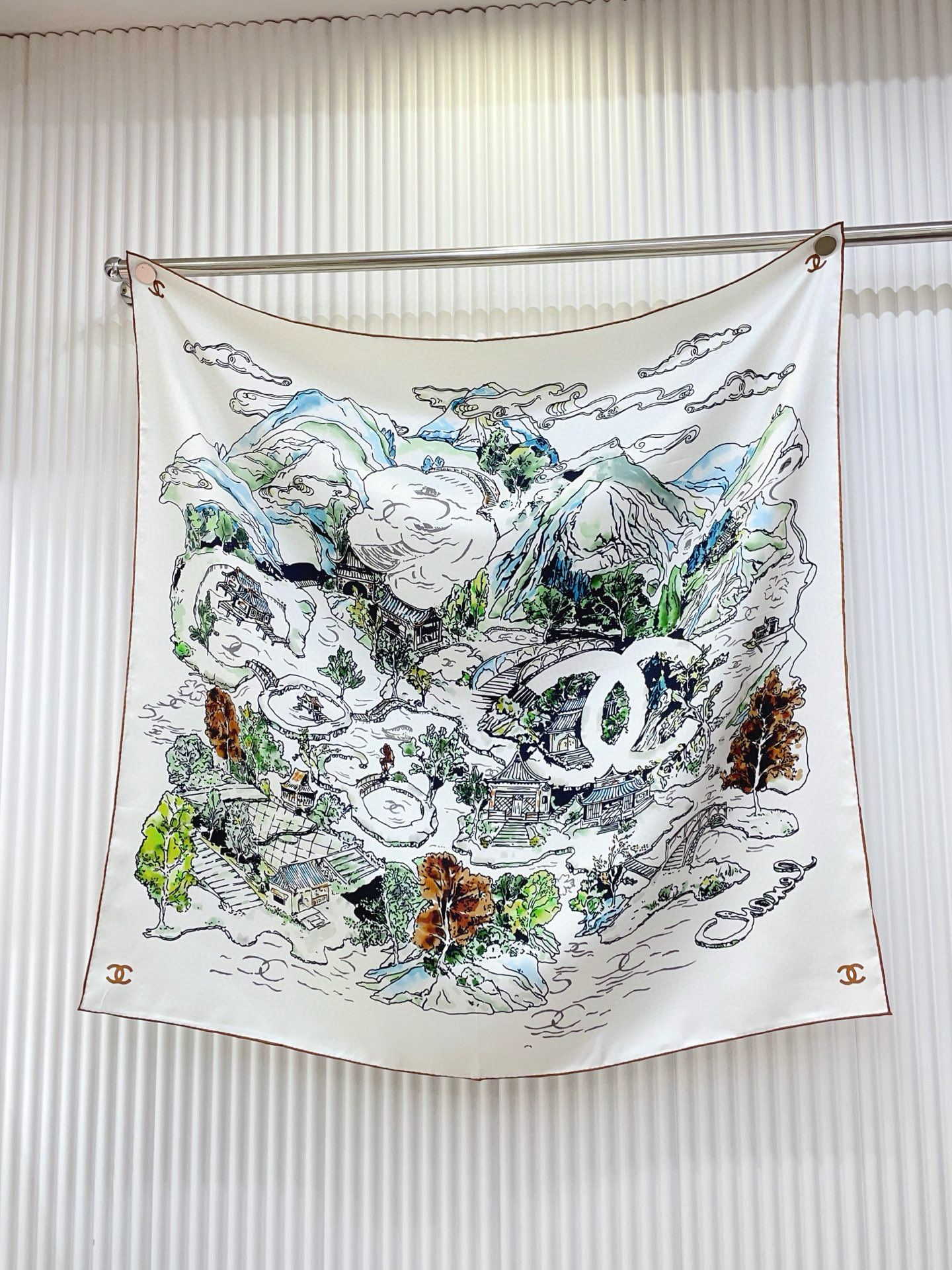 ✨✨【18姆米 双面同色】新款小香‼️美翻了[流泪]最新御用殿堂级极品‼️经典元素图案设计风格❗️美丽至