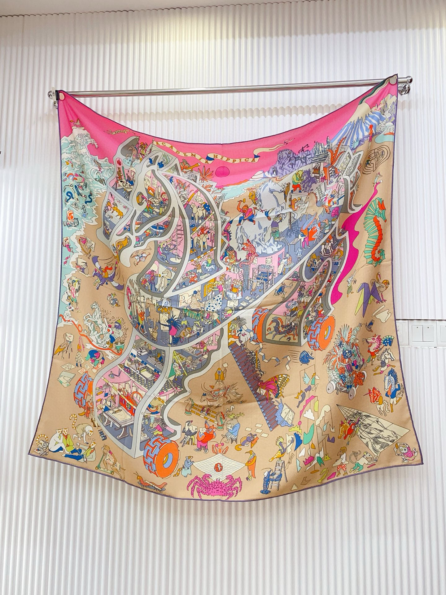 ✨✨【双面同色 丝毛款】H家羊绒新款 买了都说好看‼️推荐💕【马术学院 140】羊绒方巾‼️H家ZG爆款