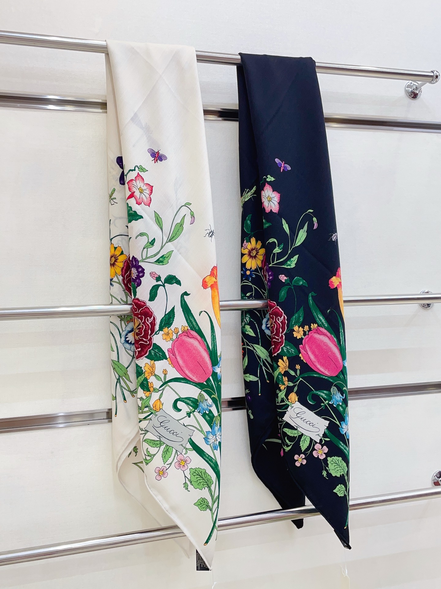 ✨✨【双面同色 丝毛款】大G【花卉140】羊绒方巾‼️抢‼️VIP推荐 ‼️👍下手一定要快【高端 大爱 