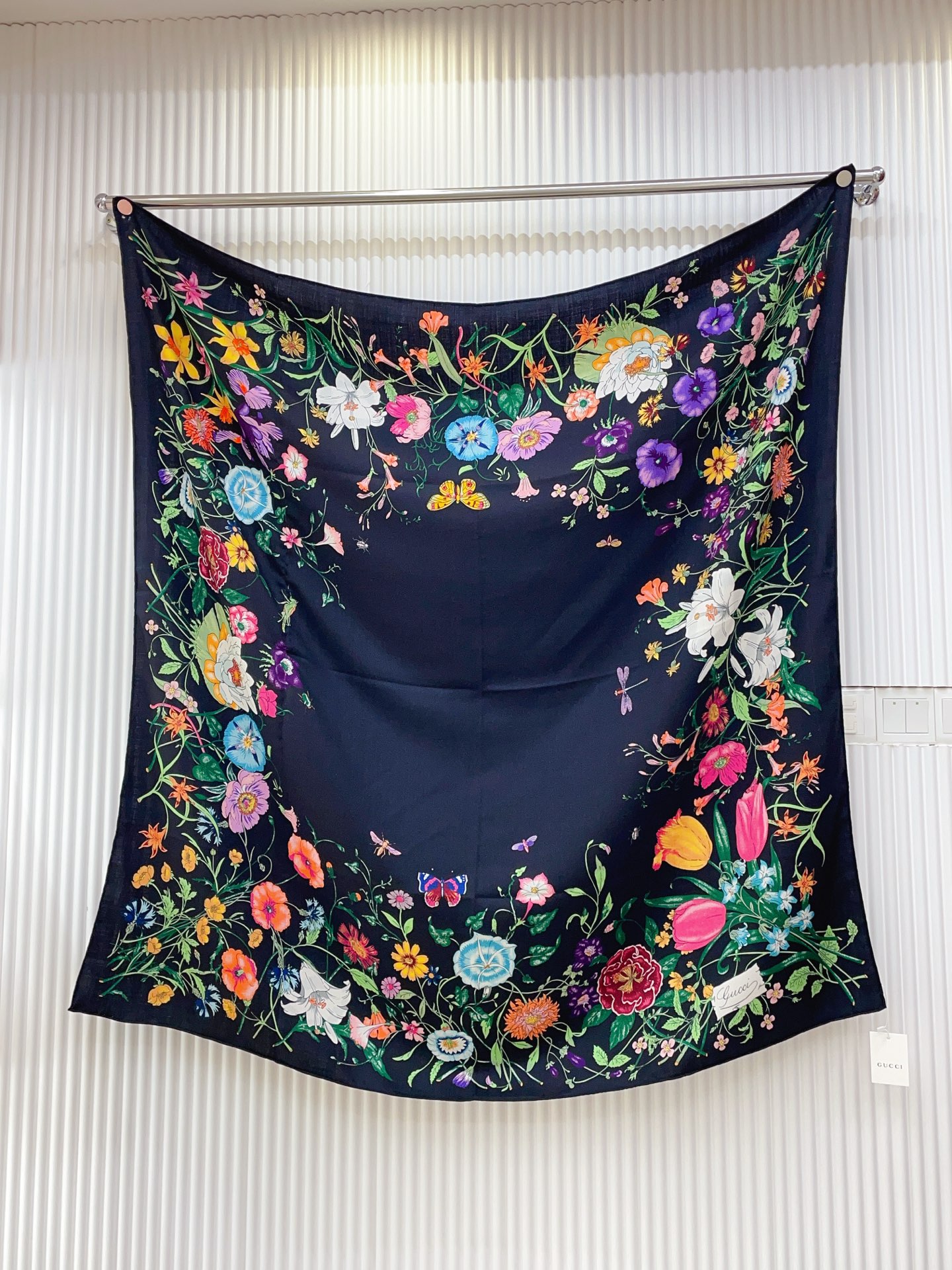 ✨✨【双面同色 丝毛款】大G【花卉140】羊绒方巾‼️抢‼️VIP推荐 ‼️👍下手一定要快【高端 大爱 