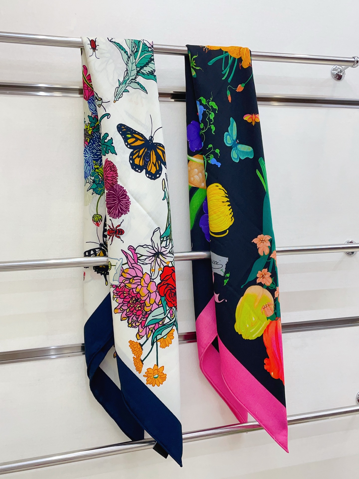 ✨✨【双面同色 丝毛款】大G【丛林花朵🌺140】羊绒方巾‼️抢‼️VIP推荐 ‼️👍下手一定要快【高端 