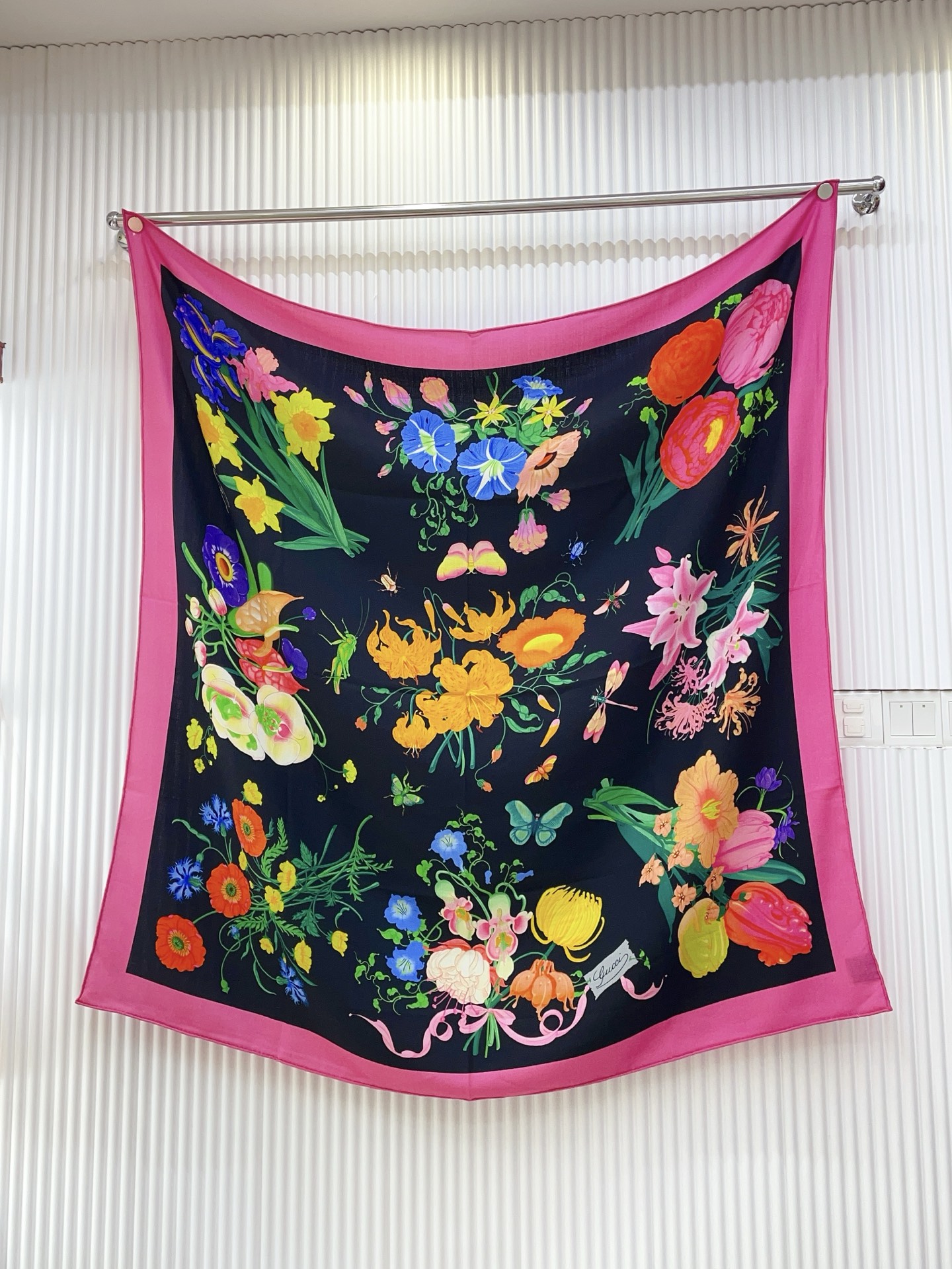 ✨✨【双面同色 丝毛款】大G【丛林花朵🌺140】羊绒方巾‼️抢‼️VIP推荐 ‼️👍下手一定要快【高端 