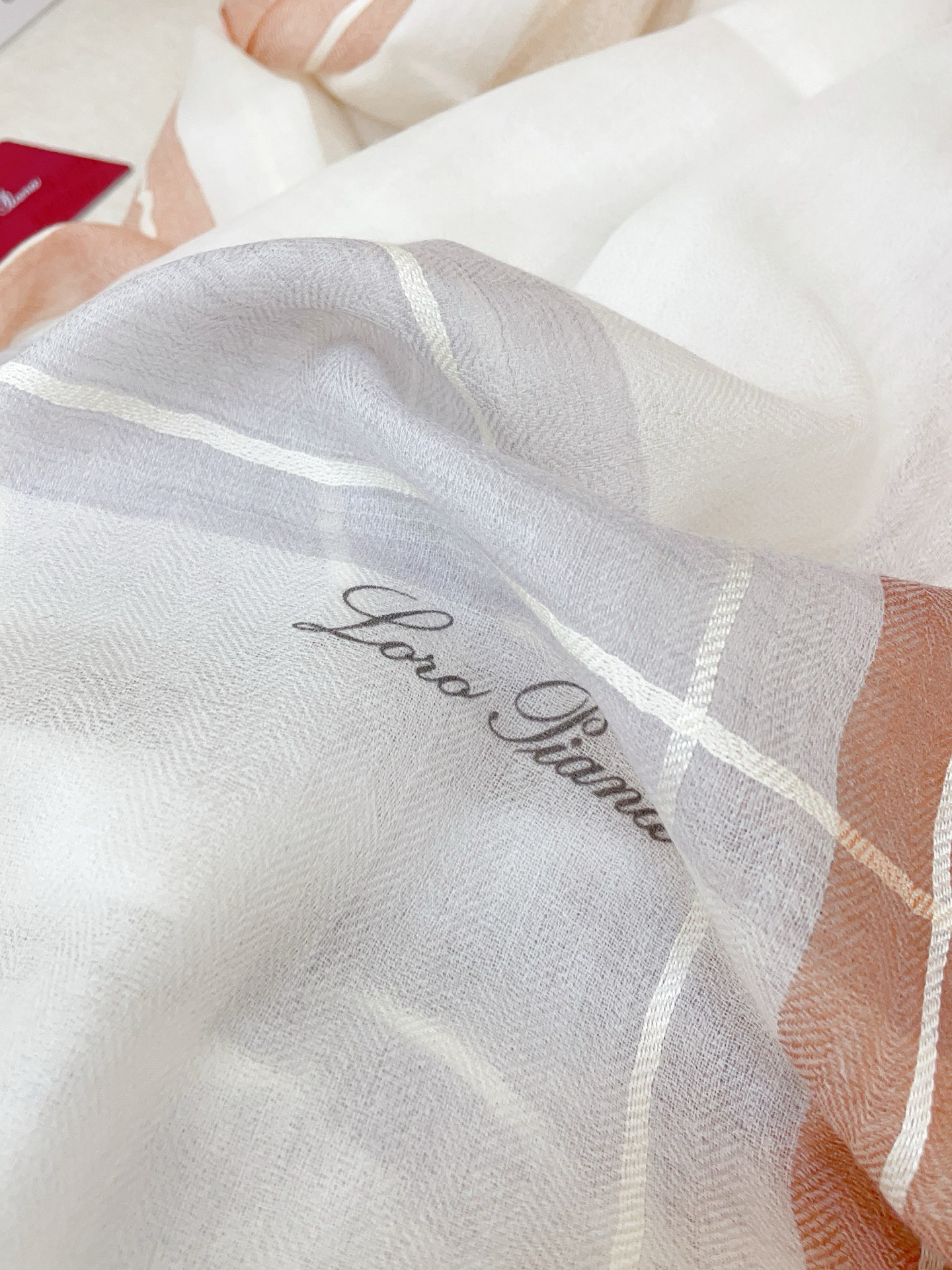 ✨✨【LP格纹条边长巾】‼️♨️高尖端产物⚠️重磅呈现 ，绝无仅有 史无前例 100%纯山羊绒 手感好到