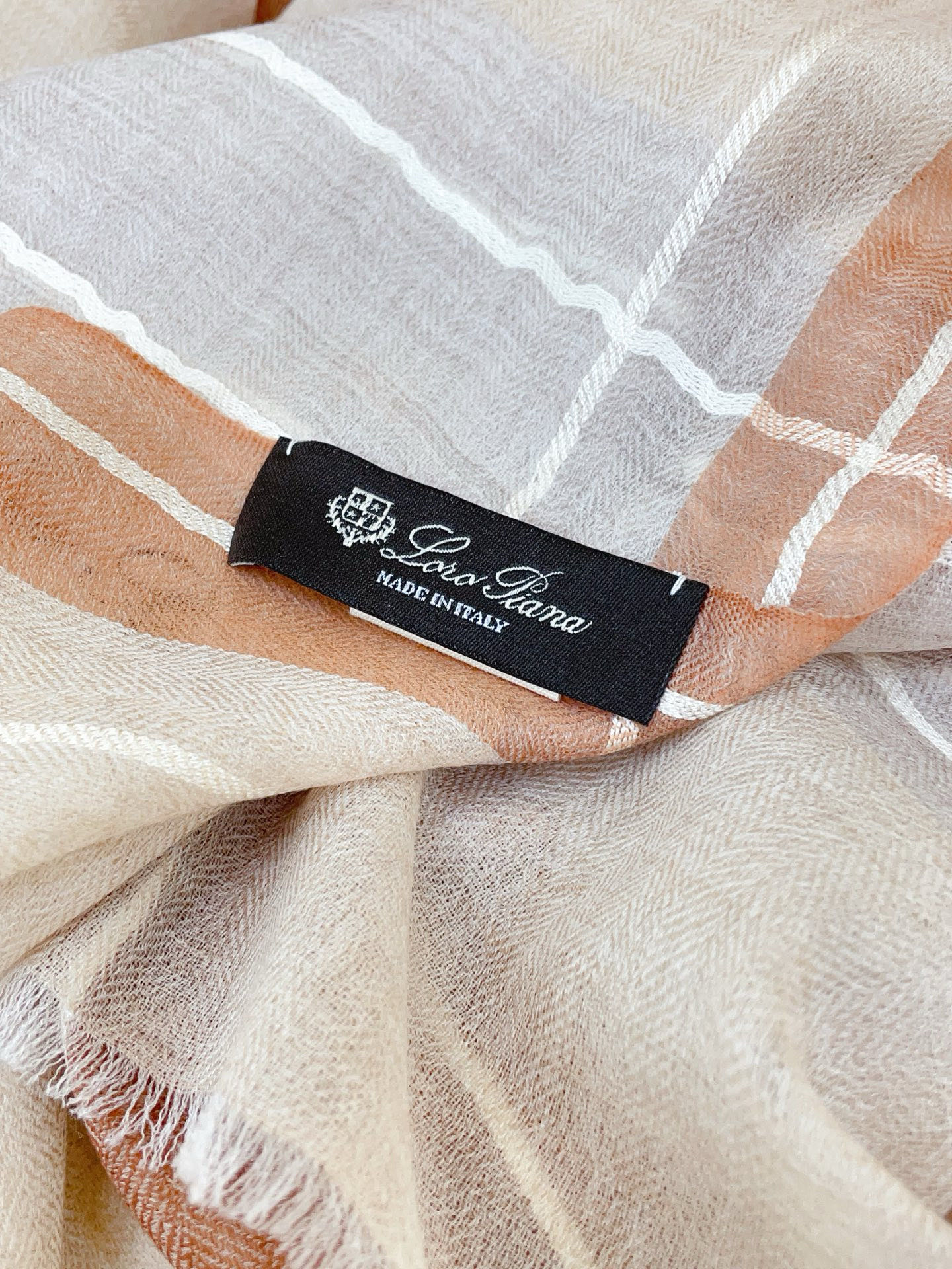 ✨✨【LP格纹条边长巾】‼️♨️高尖端产物⚠️重磅呈现 ，绝无仅有 史无前例 100%纯山羊绒 手感好到