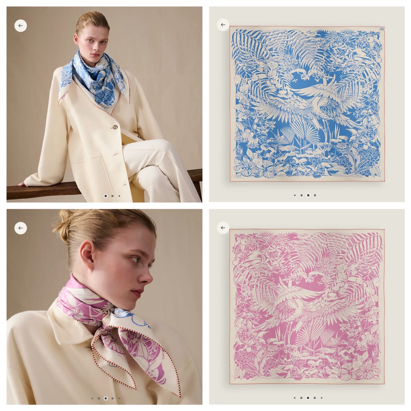 ✨✨【双面异色 丝毛款】H家羊绒新款 买了都说好看‼️推荐💕【红鹤派队 140】羊绒方巾‼️H家ZG爆款