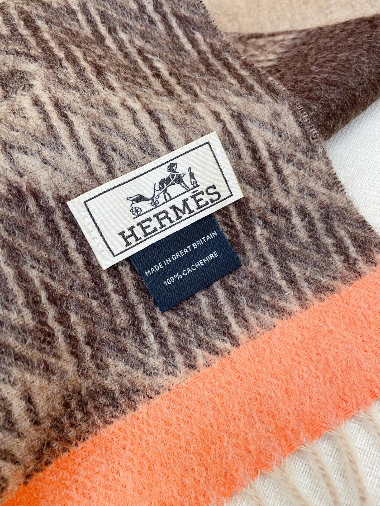 ✨✨【全羊绒款】H家新款【真皮LOGO】羊绒长巾‼️美翻了[流泪]御用殿堂级极品‼️男女同款 进口纯羊绒