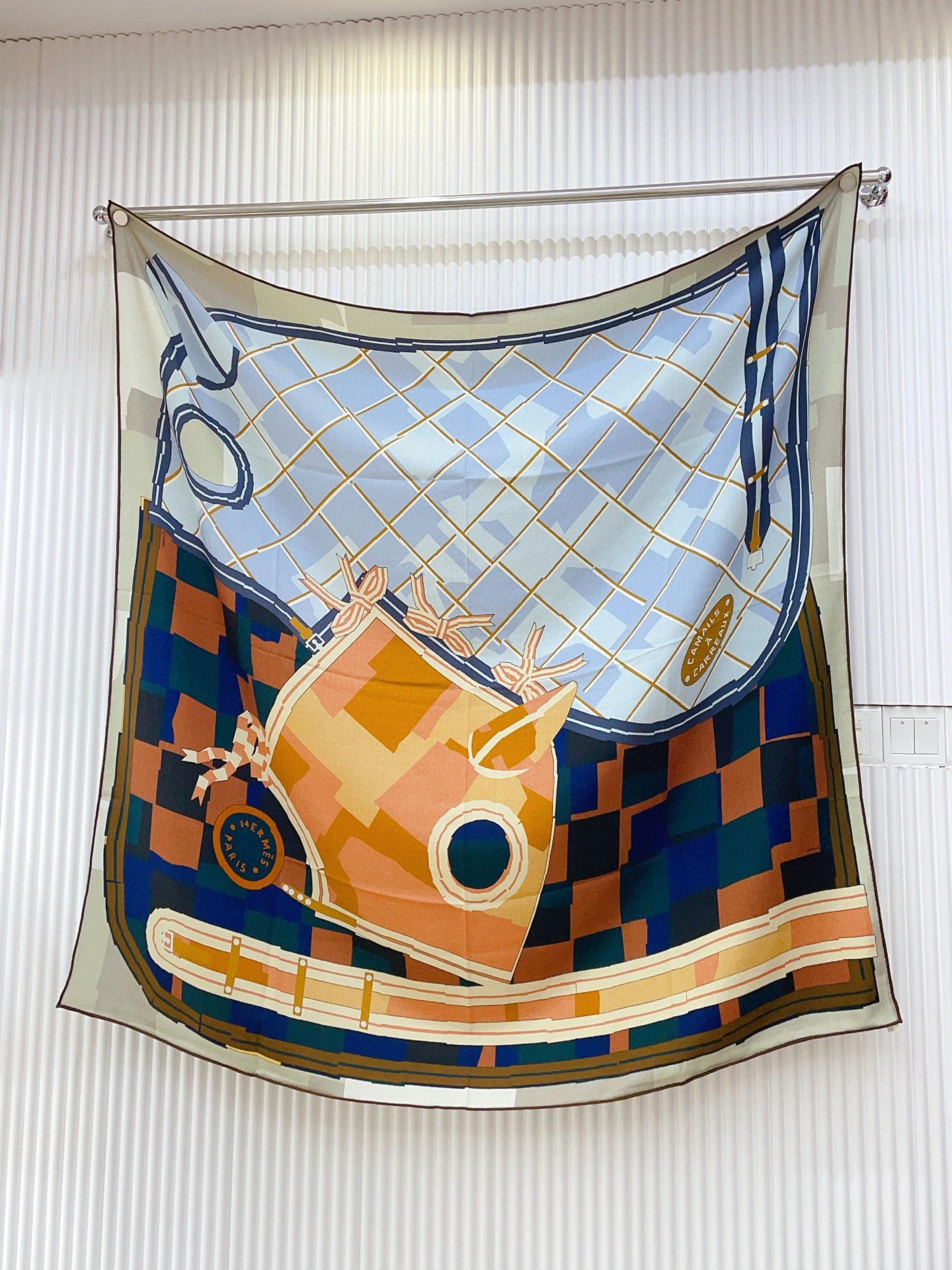 ✨✨【双面同色 丝毛款】H家羊绒新款 买了都说好看‼️推荐💕【格纹马面罩 140】羊绒方巾‼️H家ZG爆