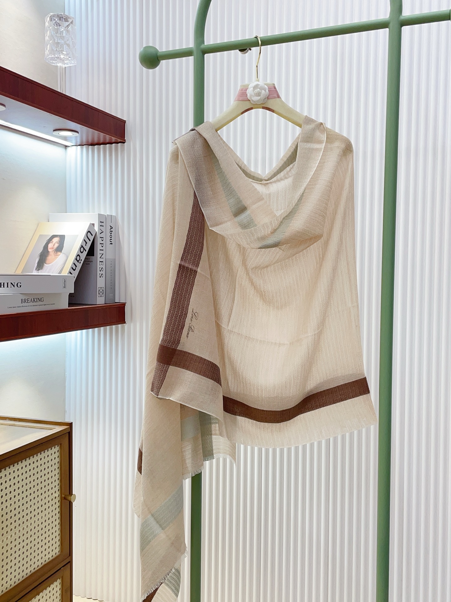 ✨✨【LP格纹波浪长巾】‼️♨️高尖端产物⚠️重磅呈现 ，绝无仅有 史无前例 100%纯山羊绒 手感好到