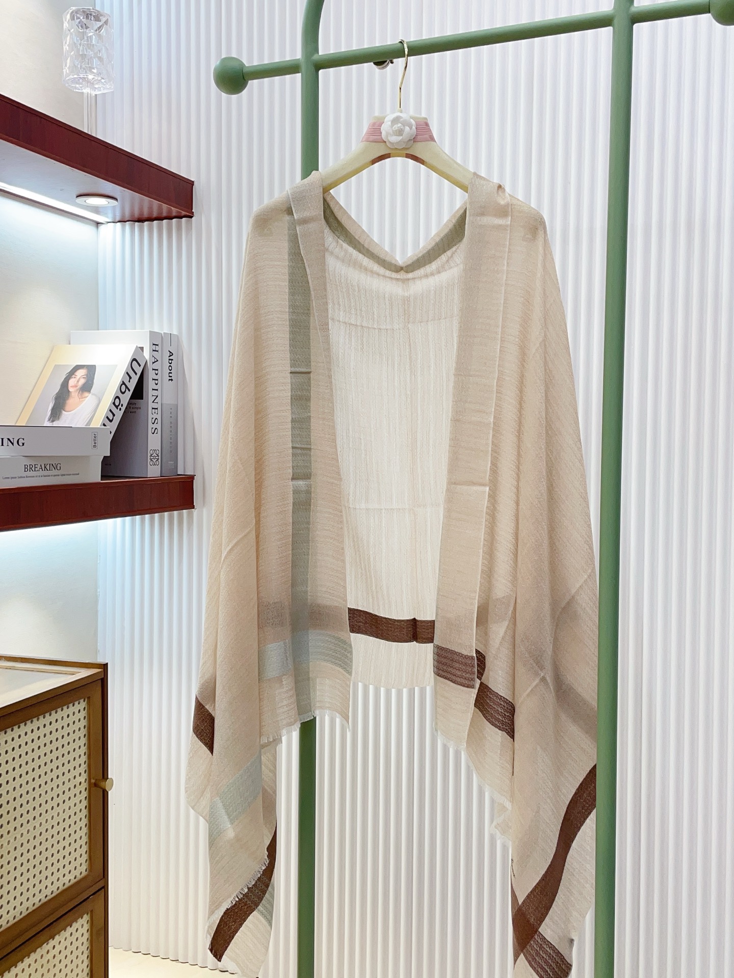 ✨✨【LP格纹波浪长巾】‼️♨️高尖端产物⚠️重磅呈现 ，绝无仅有 史无前例 100%纯山羊绒 手感好到