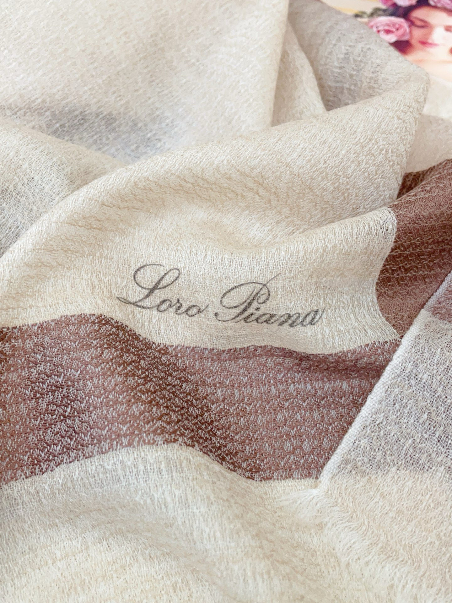 ✨✨【LP格纹波浪长巾】‼️♨️高尖端产物⚠️重磅呈现 ，绝无仅有 史无前例 100%纯山羊绒 手感好到