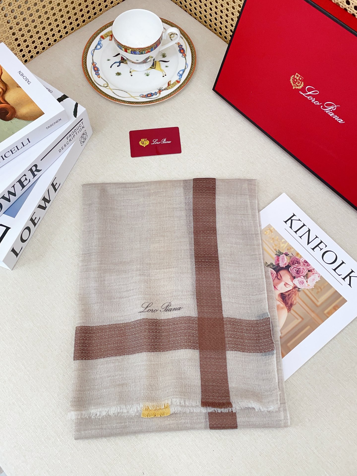 ✨✨【LP格纹波浪长巾】‼️♨️高尖端产物⚠️重磅呈现 ，绝无仅有 史无前例 100%纯山羊绒 手感好到