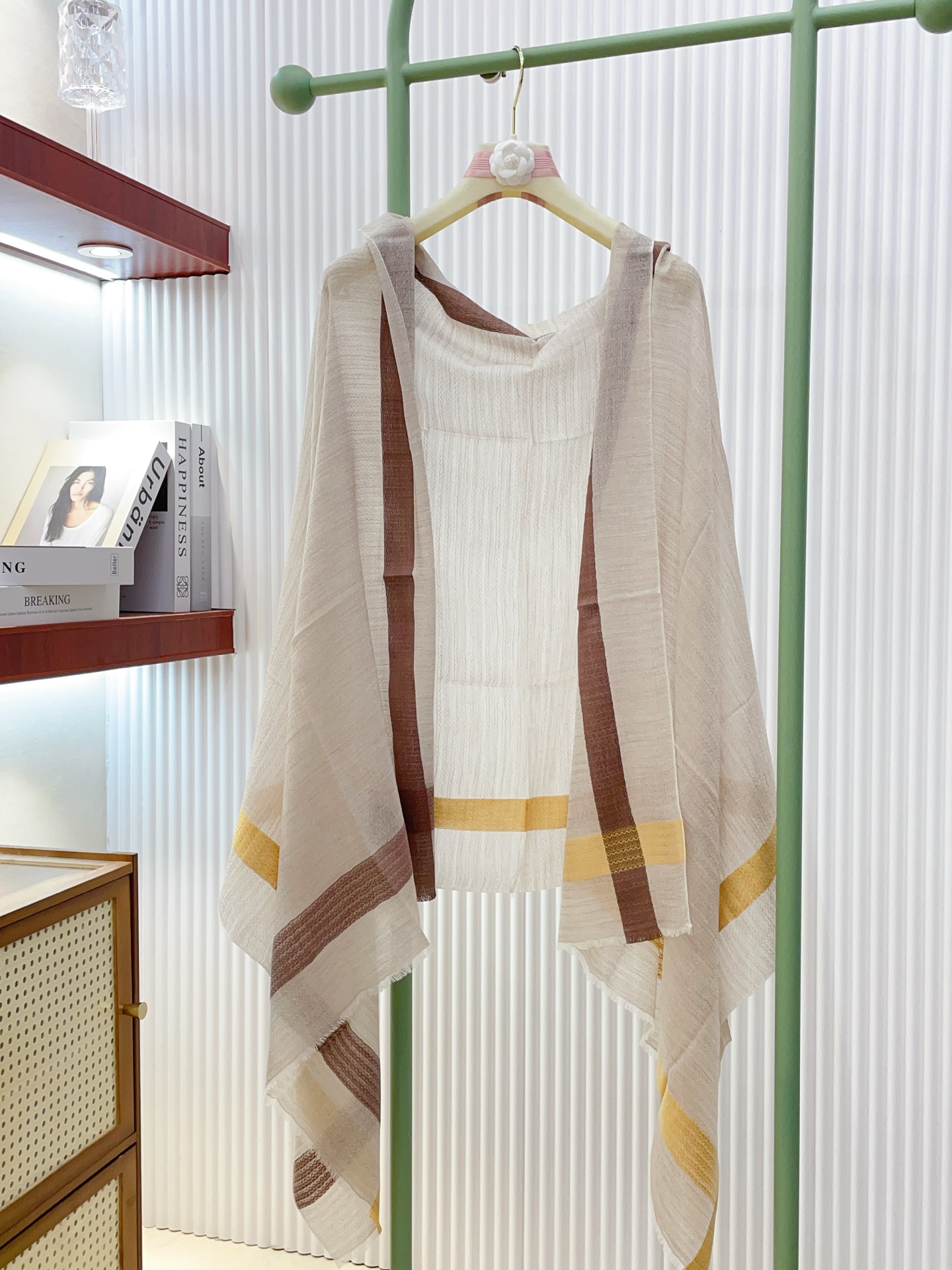 ✨✨【LP格纹波浪长巾】‼️♨️高尖端产物⚠️重磅呈现 ，绝无仅有 史无前例 100%纯山羊绒 手感好到