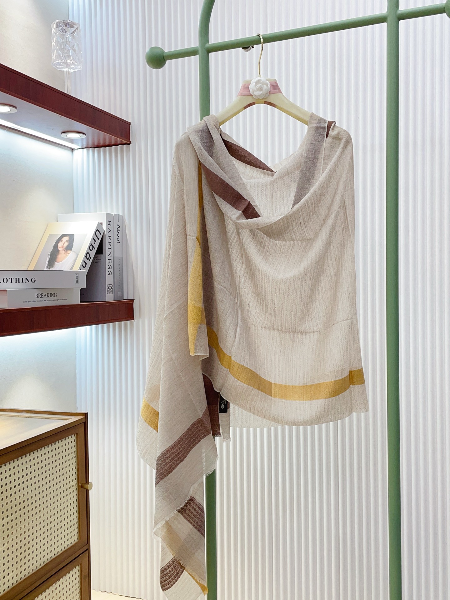 ✨✨【LP格纹波浪长巾】‼️♨️高尖端产物⚠️重磅呈现 ，绝无仅有 史无前例 100%纯山羊绒 手感好到