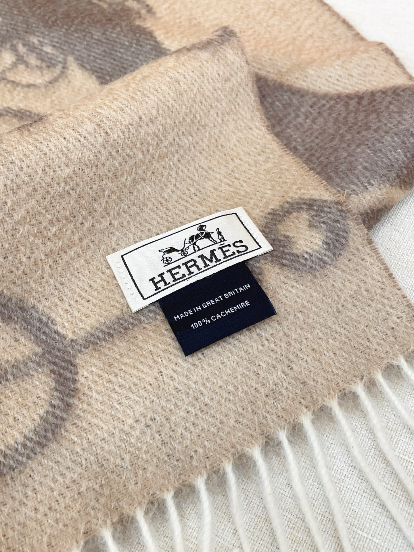 ✨✨【全羊绒款】H家新款【真皮LOGO】羊绒长巾‼️美翻了[流泪]御用殿堂级极品‼️男女同款 进口纯羊绒