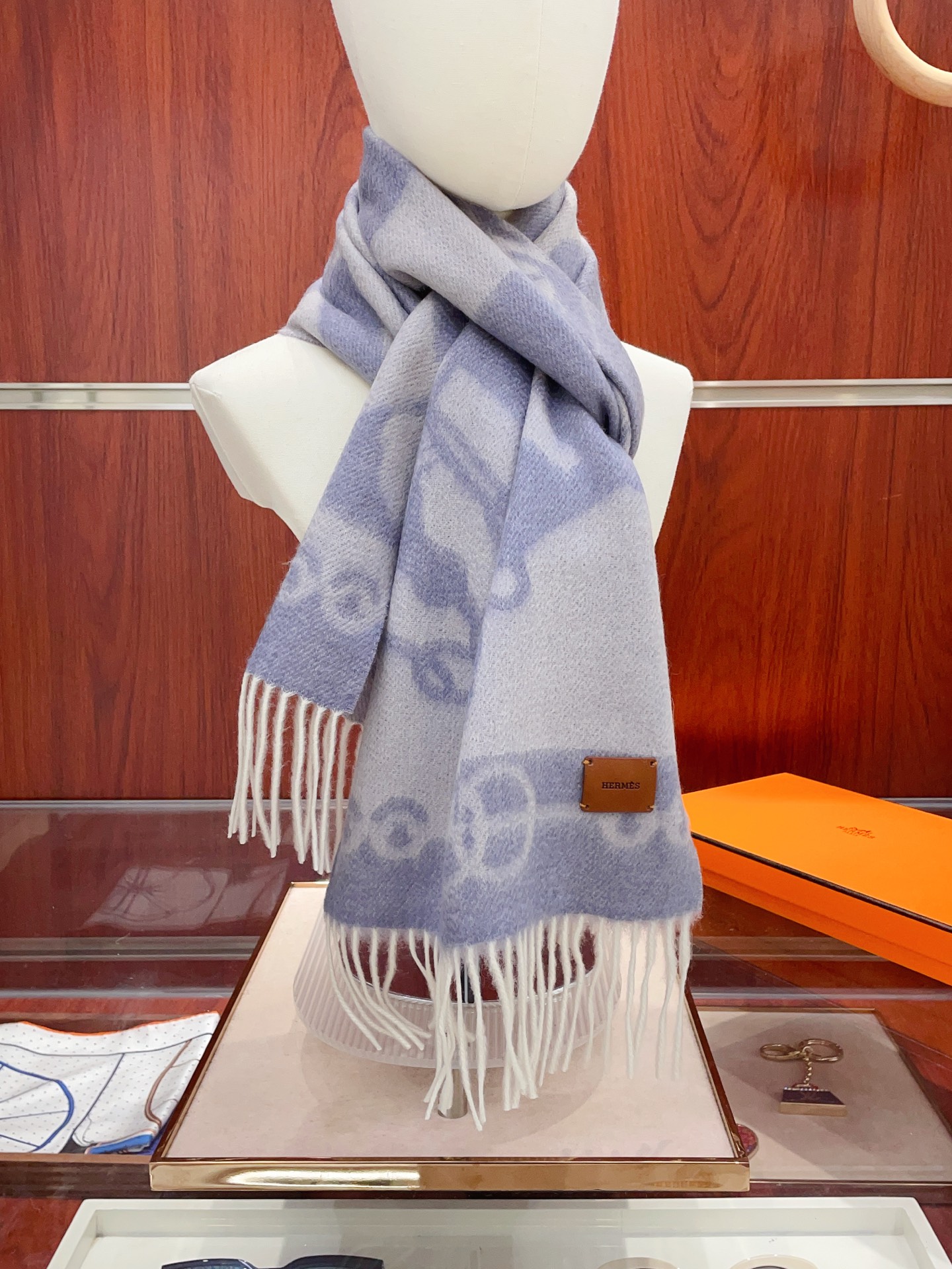 ✨✨【全羊绒款】H家新款【真皮LOGO】羊绒长巾‼️美翻了[流泪]御用殿堂级极品‼️男女同款 进口纯羊绒