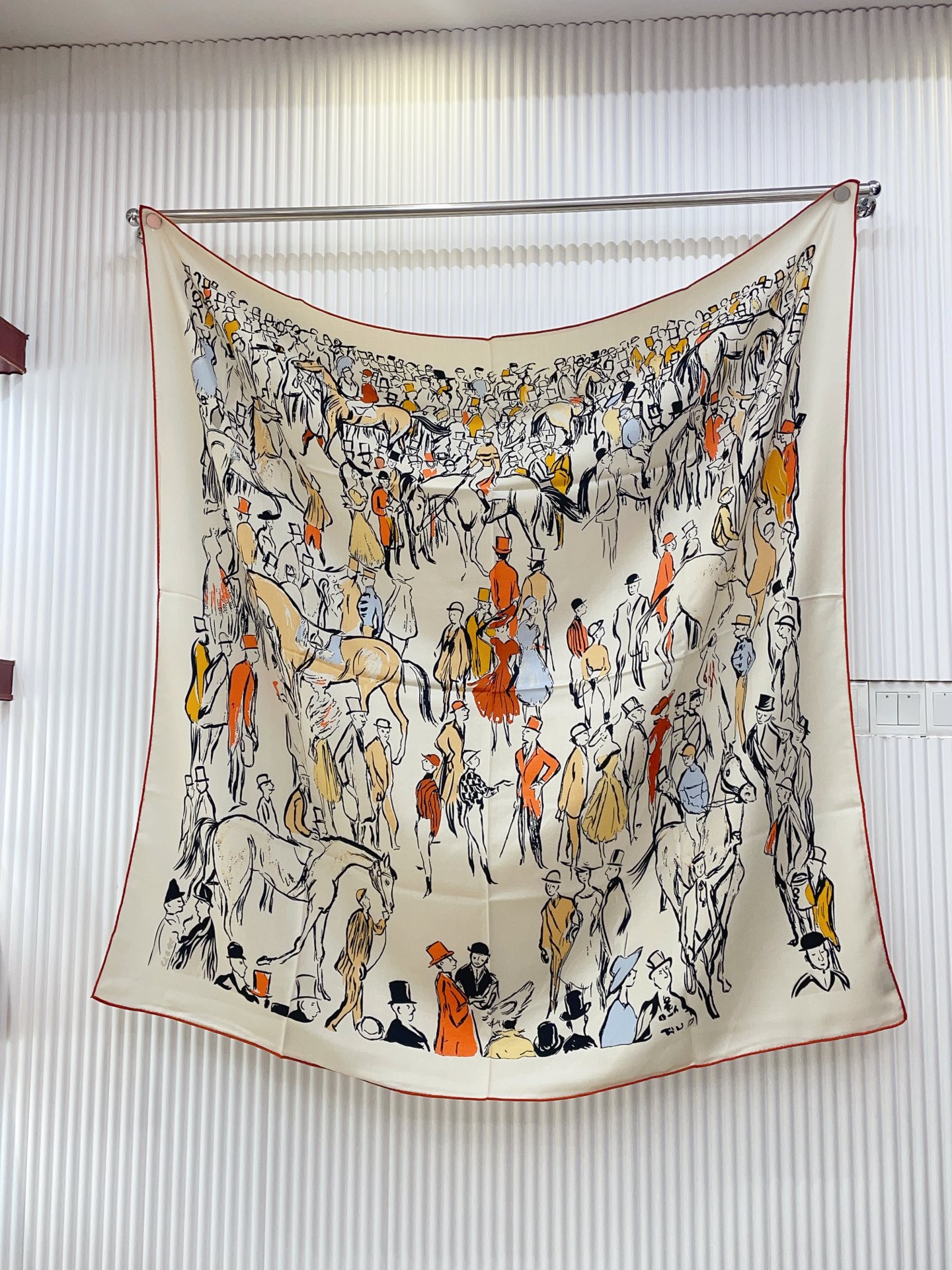 ✨✨【5️⃣色品质 双面同色 丝毛款】H家羊绒新款 买了都说好看‼️推荐💕【遛马场 140】羊绒方巾‼️