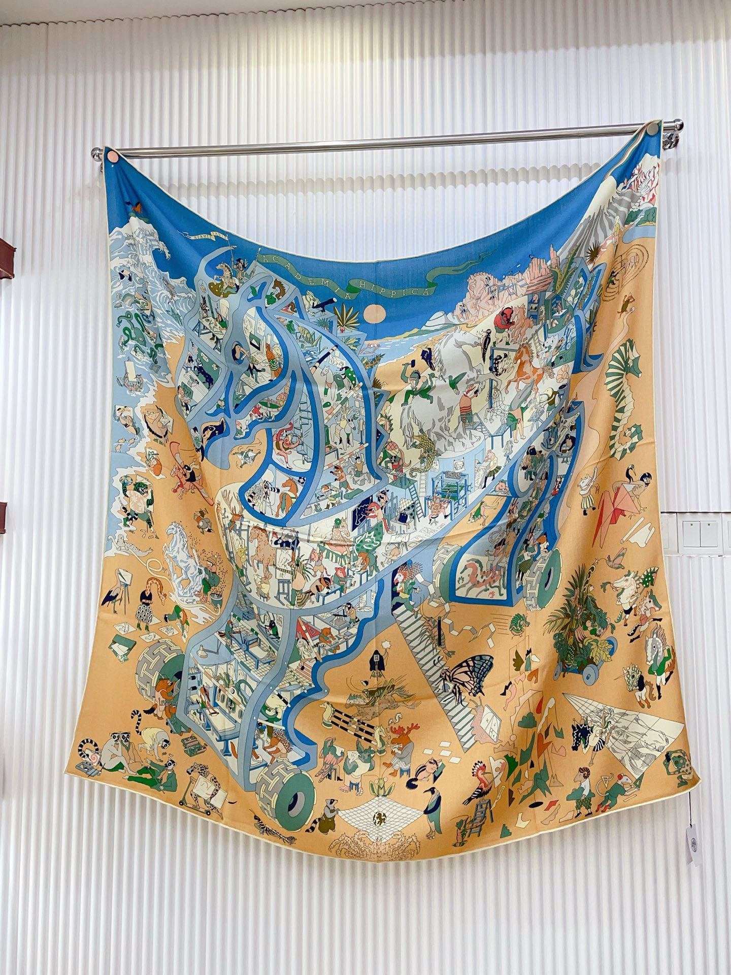 ✨✨【双面同色 丝毛款】H家羊绒新款 买了都说好看‼️推荐💕【马术学院 140】羊绒方巾‼️H家ZG爆款