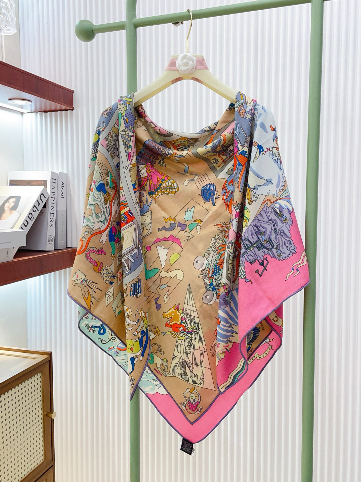 ✨✨【双面同色 丝毛款】H家羊绒新款 买了都说好看‼️推荐💕【马术学院 140】羊绒方巾‼️H家ZG爆款