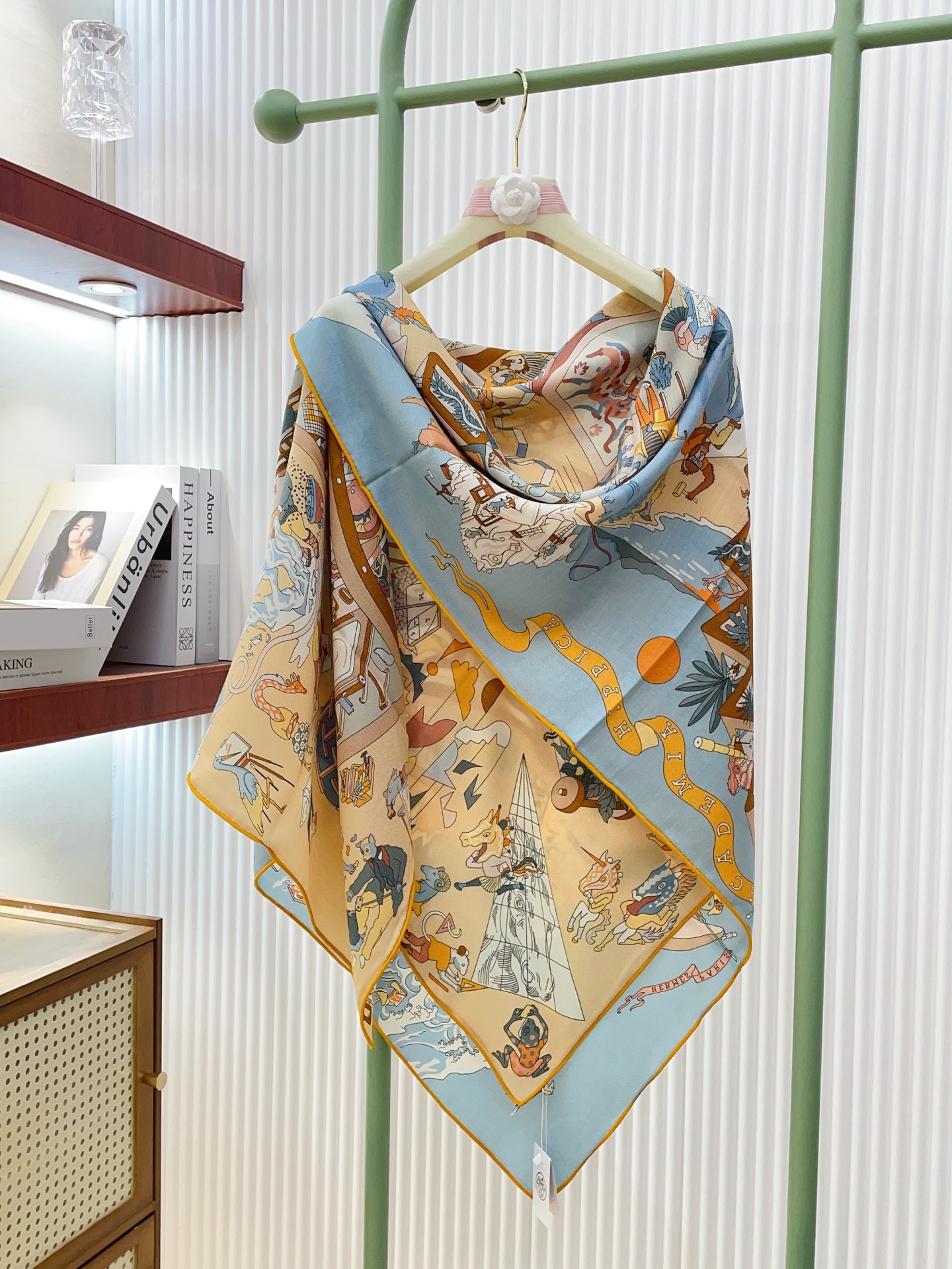 ✨✨【双面同色 丝毛款】H家羊绒新款 买了都说好看‼️推荐💕【马术学院 140】羊绒方巾‼️H家ZG爆款