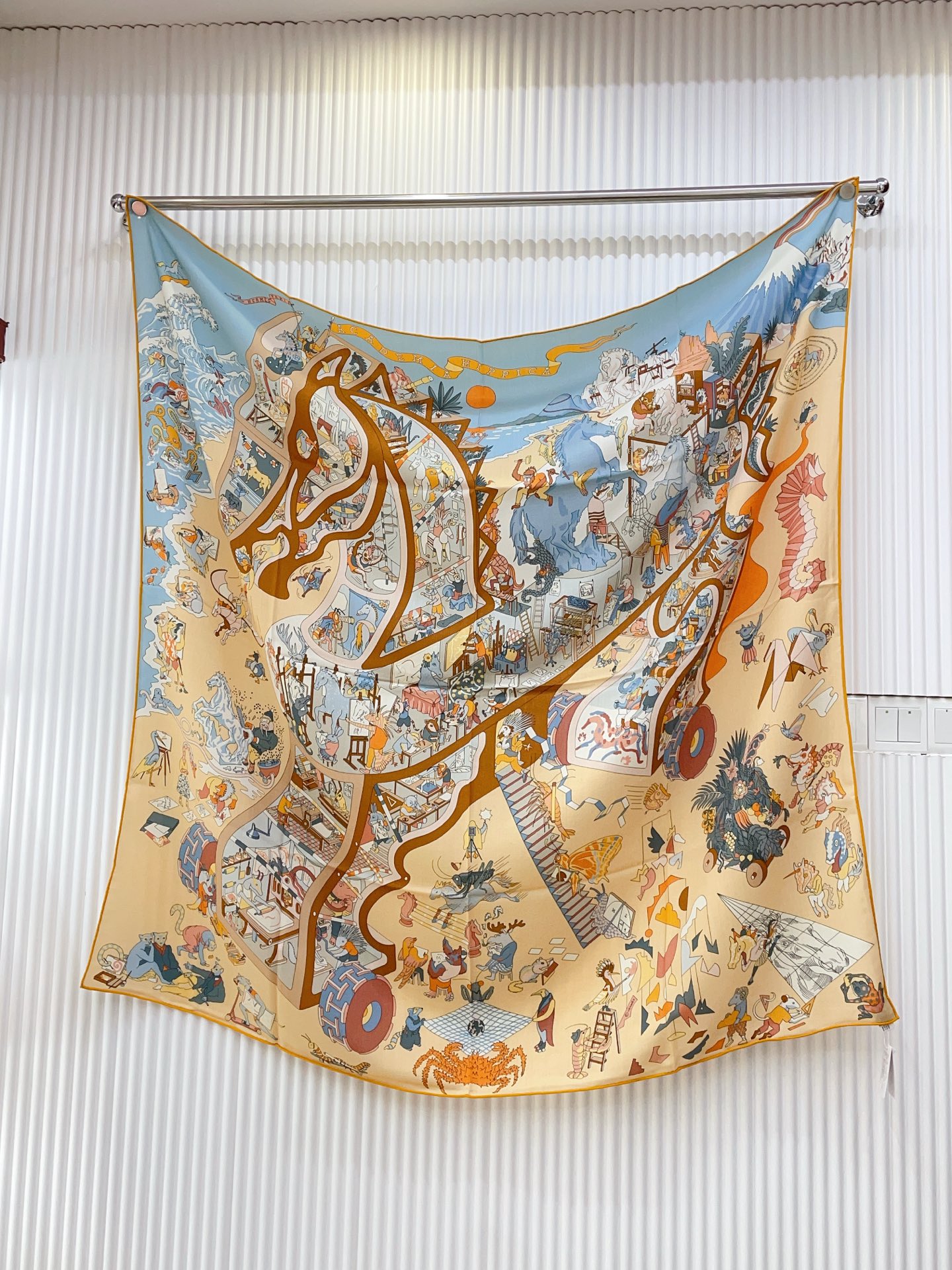 ✨✨【双面同色 丝毛款】H家羊绒新款 买了都说好看‼️推荐💕【马术学院 140】羊绒方巾‼️H家ZG爆款