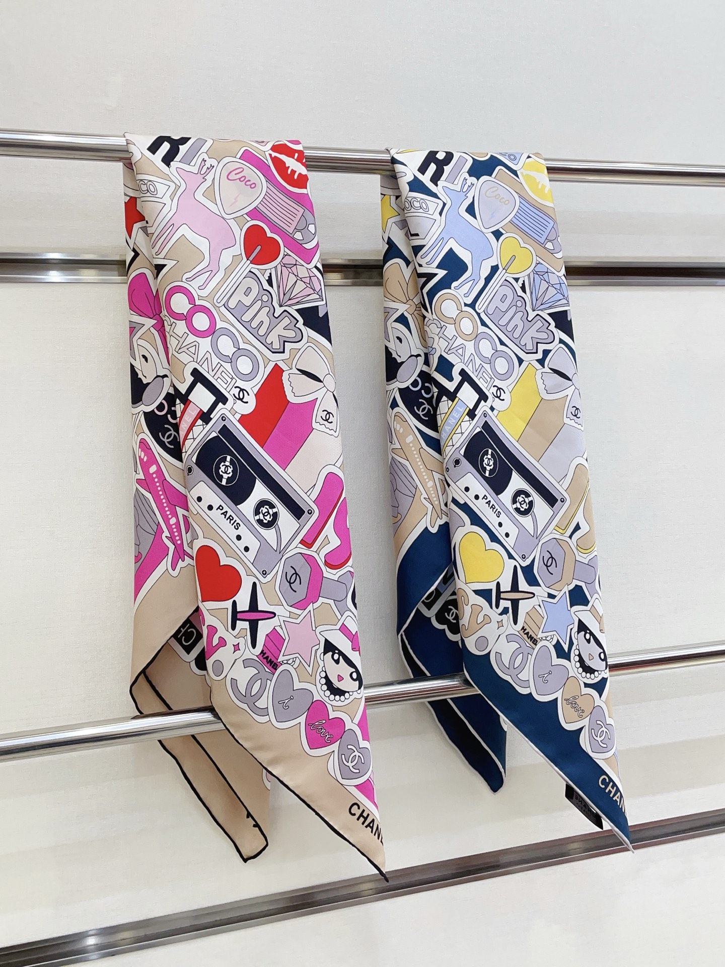 ✨✨【18姆米 双面同色】新款小香‼️美翻了[流泪]最新御用殿堂级极品‼️经典元素图案设计风格❗️美丽至