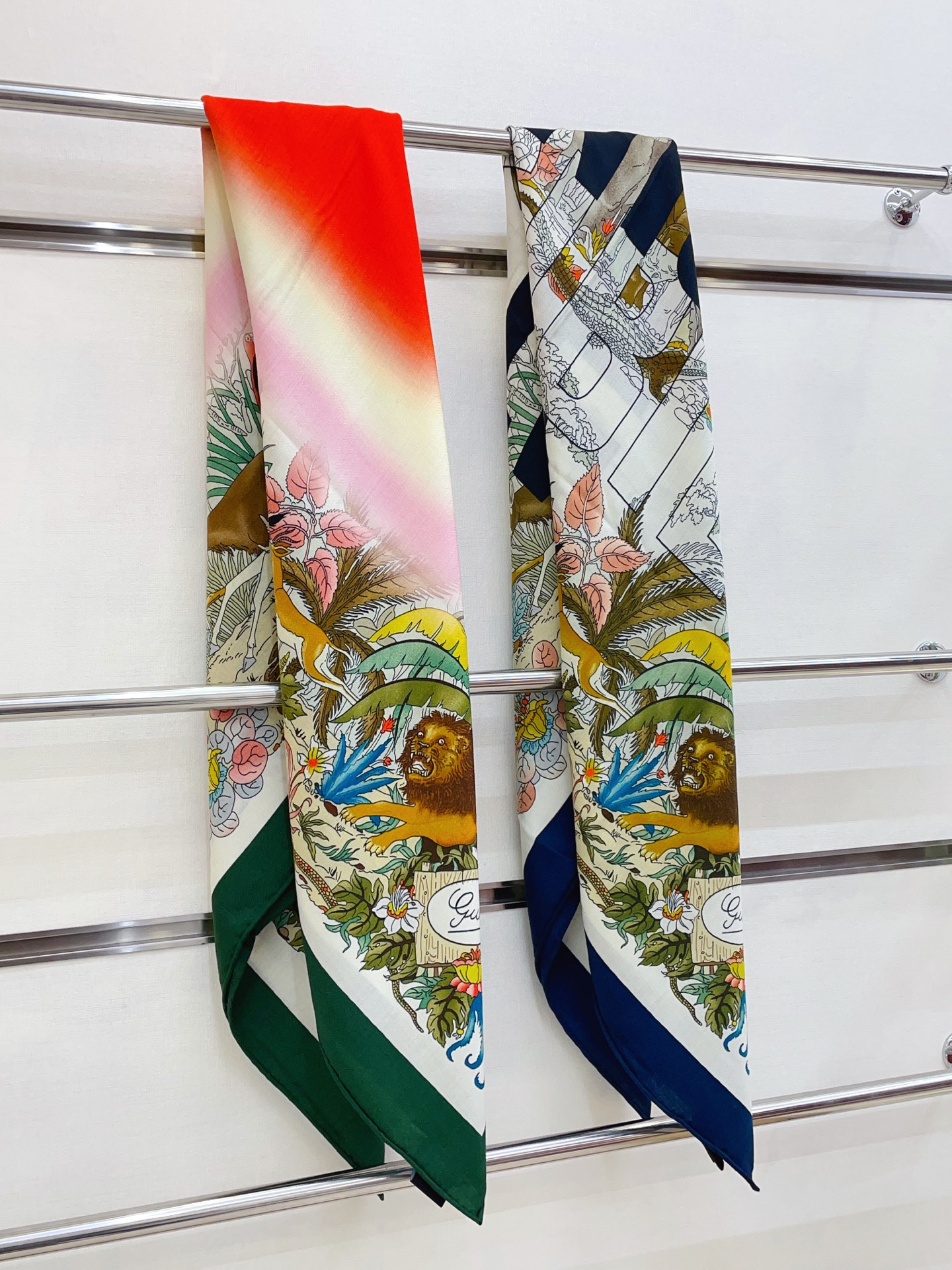 ✨✨【双面同色 丝毛款】大G【丛林豹子🐆140】羊绒方巾‼️抢‼️VIP推荐 ‼️👍下手一定要快【高端 