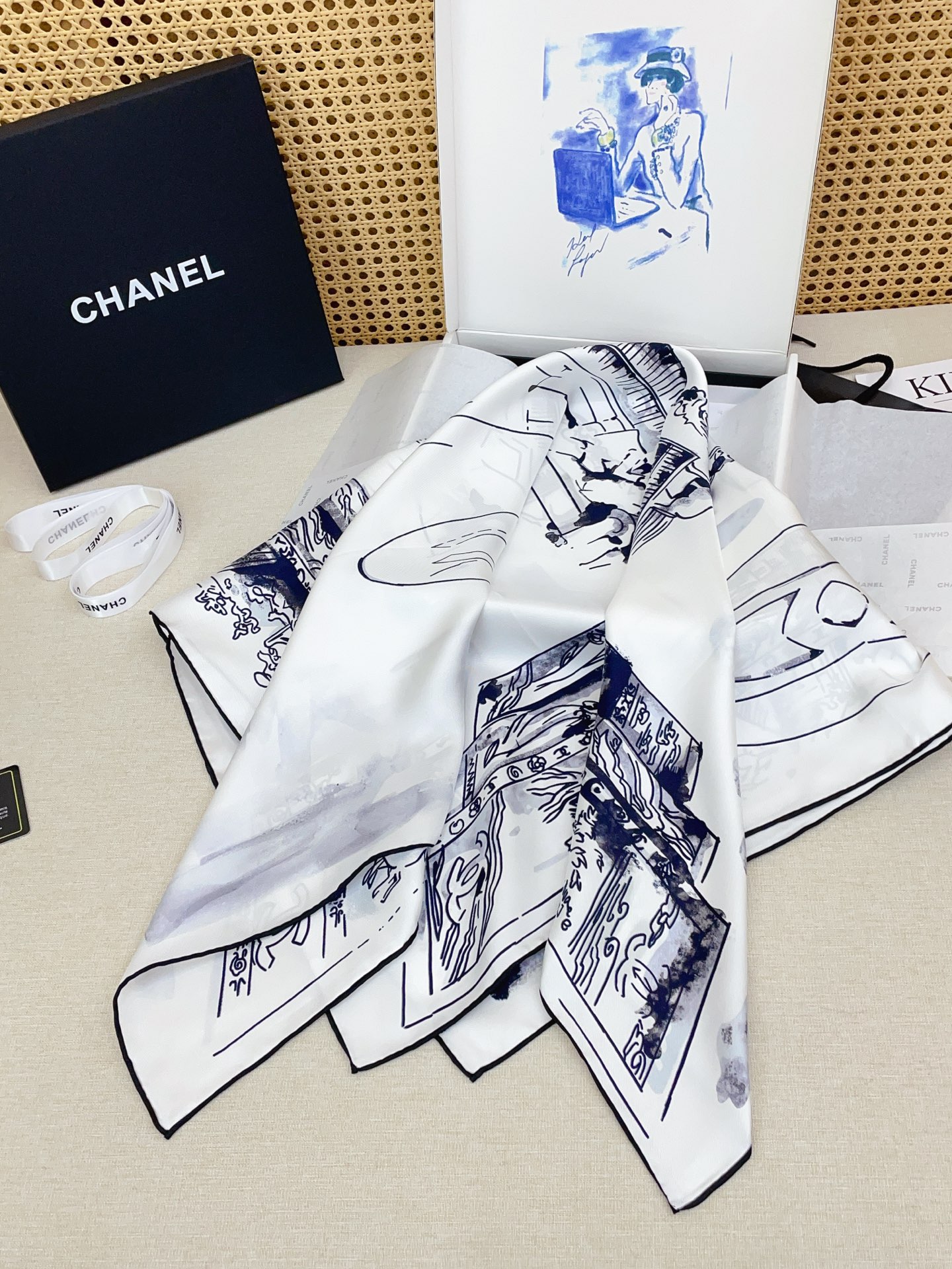 ✨✨【18姆米 双面同色】新款小香‼️美翻了[流泪]最新御用殿堂级极品‼️经典元素图案设计风格❗️美丽至