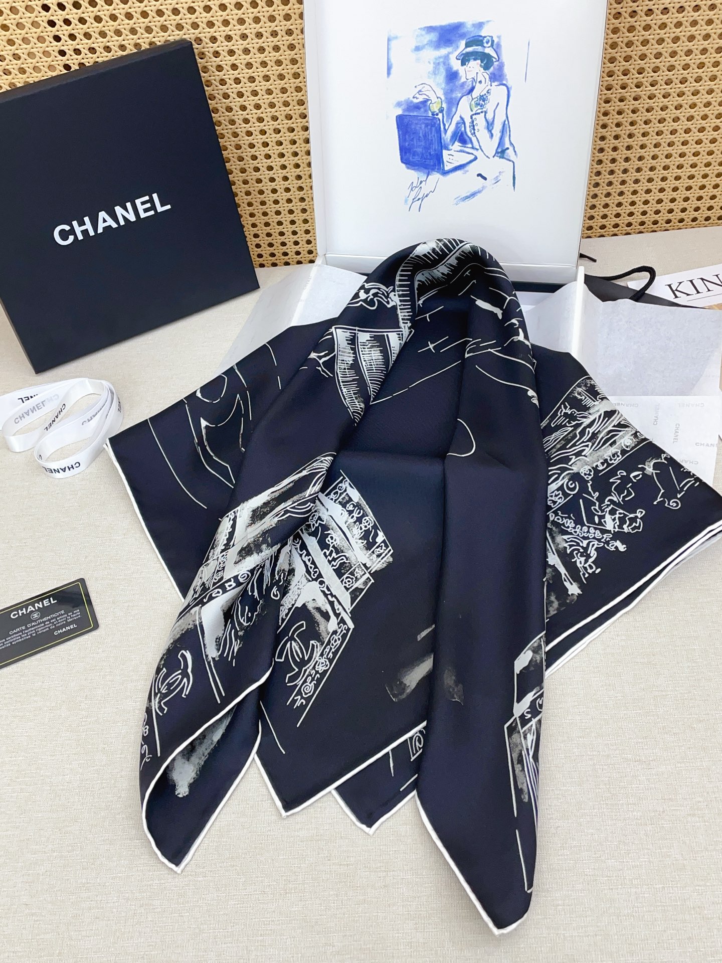 ✨✨【18姆米 双面同色】新款小香‼️美翻了[流泪]最新御用殿堂级极品‼️经典元素图案设计风格❗️美丽至