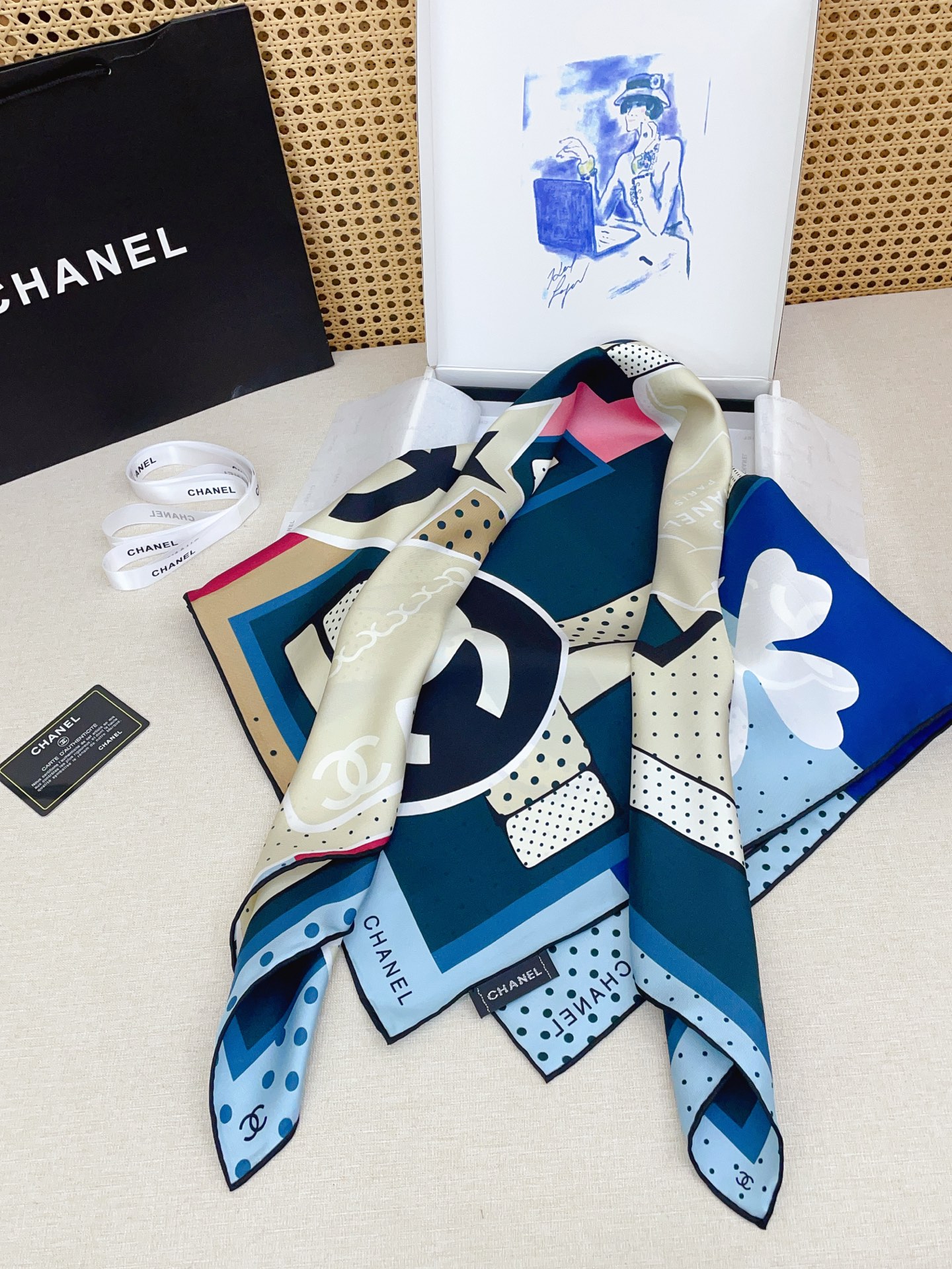 ✨✨【18姆米 双面同色】新款小香【经典元素组合】‼️美翻了[流泪]御用殿堂级极品‼️经典元素图案设计风