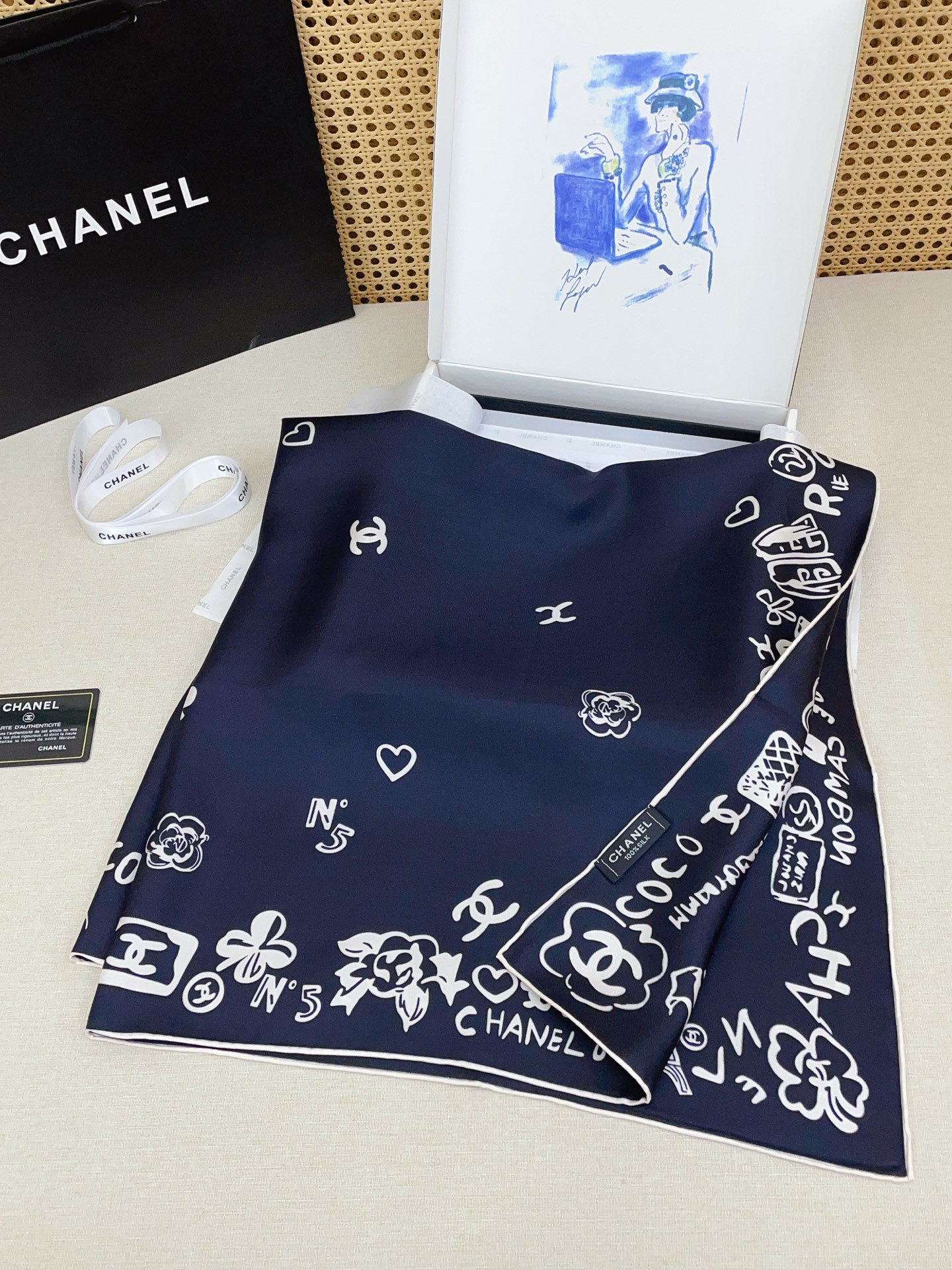 ✨✨【18姆米 双面同色】新款小香【产品组合】‼️美翻了[流泪]御用殿堂级极品‼️经典元素图案设计风格❗