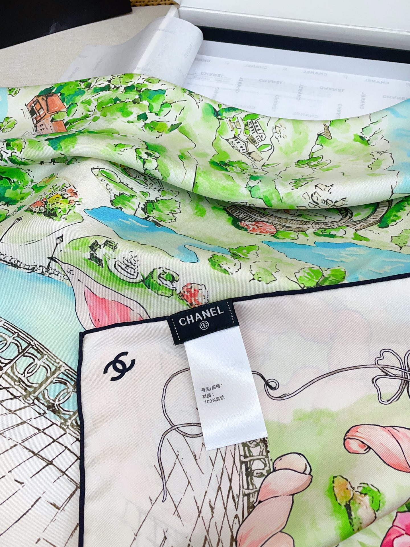 ✨✨【18姆米 双面同色】新款小香‼️美翻了[流泪]最新御用殿堂级极品‼️经典元素图案设计风格❗️美丽至