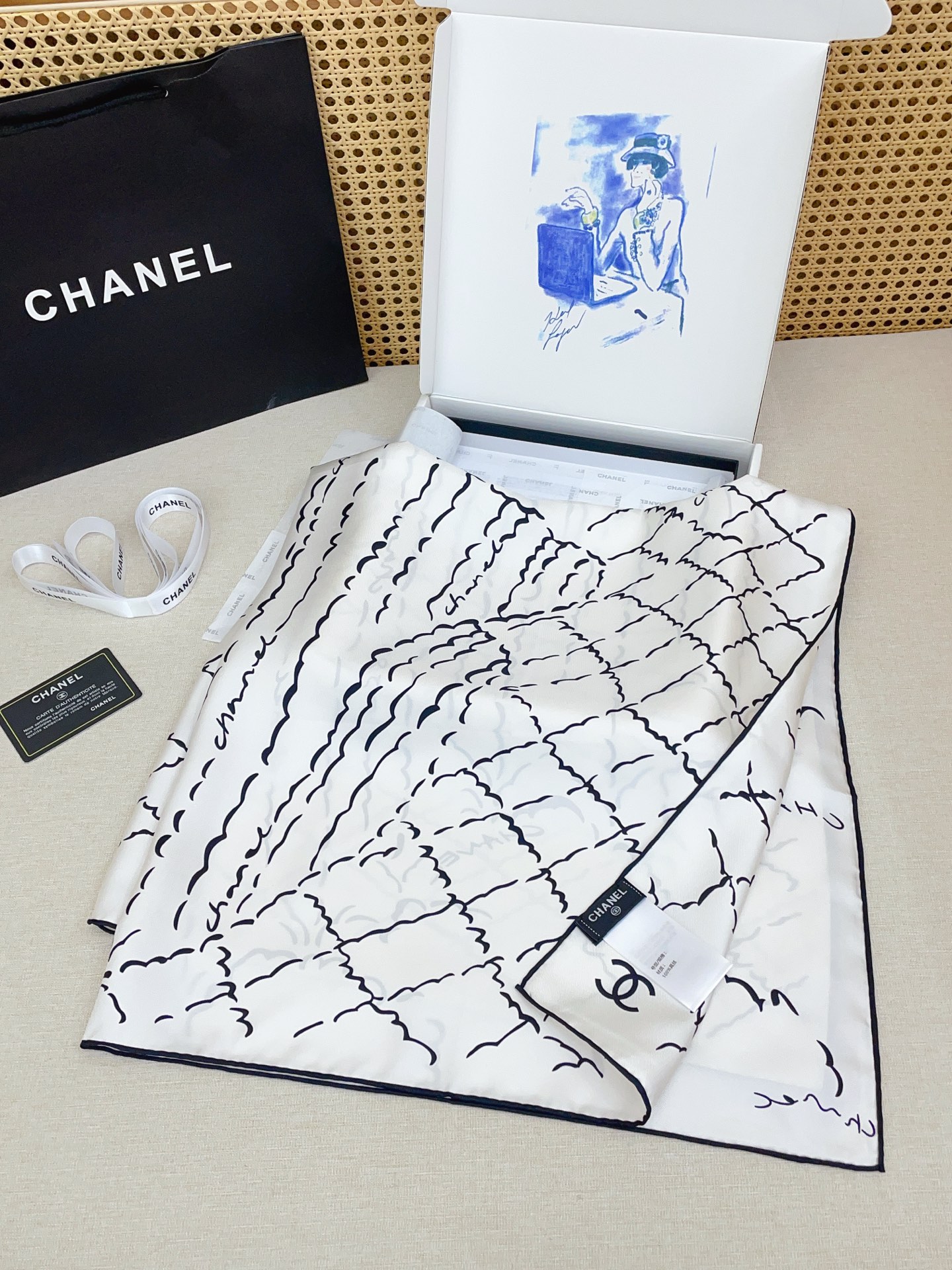 ✨✨【18姆米 双面同色】新款小香‼️美翻了[流泪]最新御用殿堂级极品‼️经典元素图案设计风格❗️美丽至