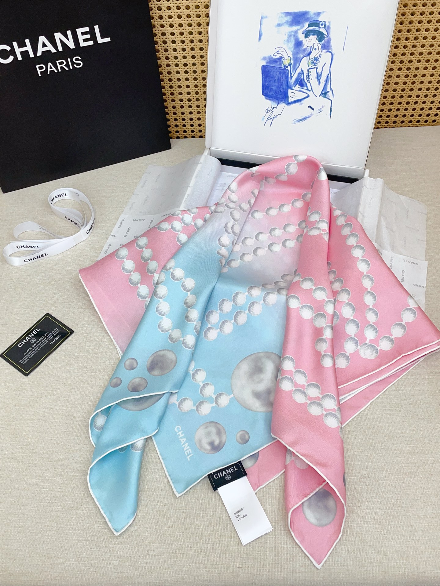 ✨✨【18姆米 双面同色】新款小香‼️美翻了[流泪]最新御用殿堂级极品‼️经典元素图案设计风格❗️美丽至