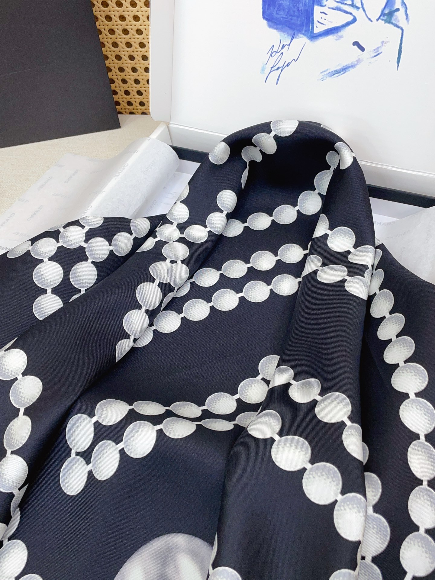 ✨✨【18姆米 双面同色】新款小香‼️美翻了[流泪]最新御用殿堂级极品‼️经典元素图案设计风格❗️美丽至