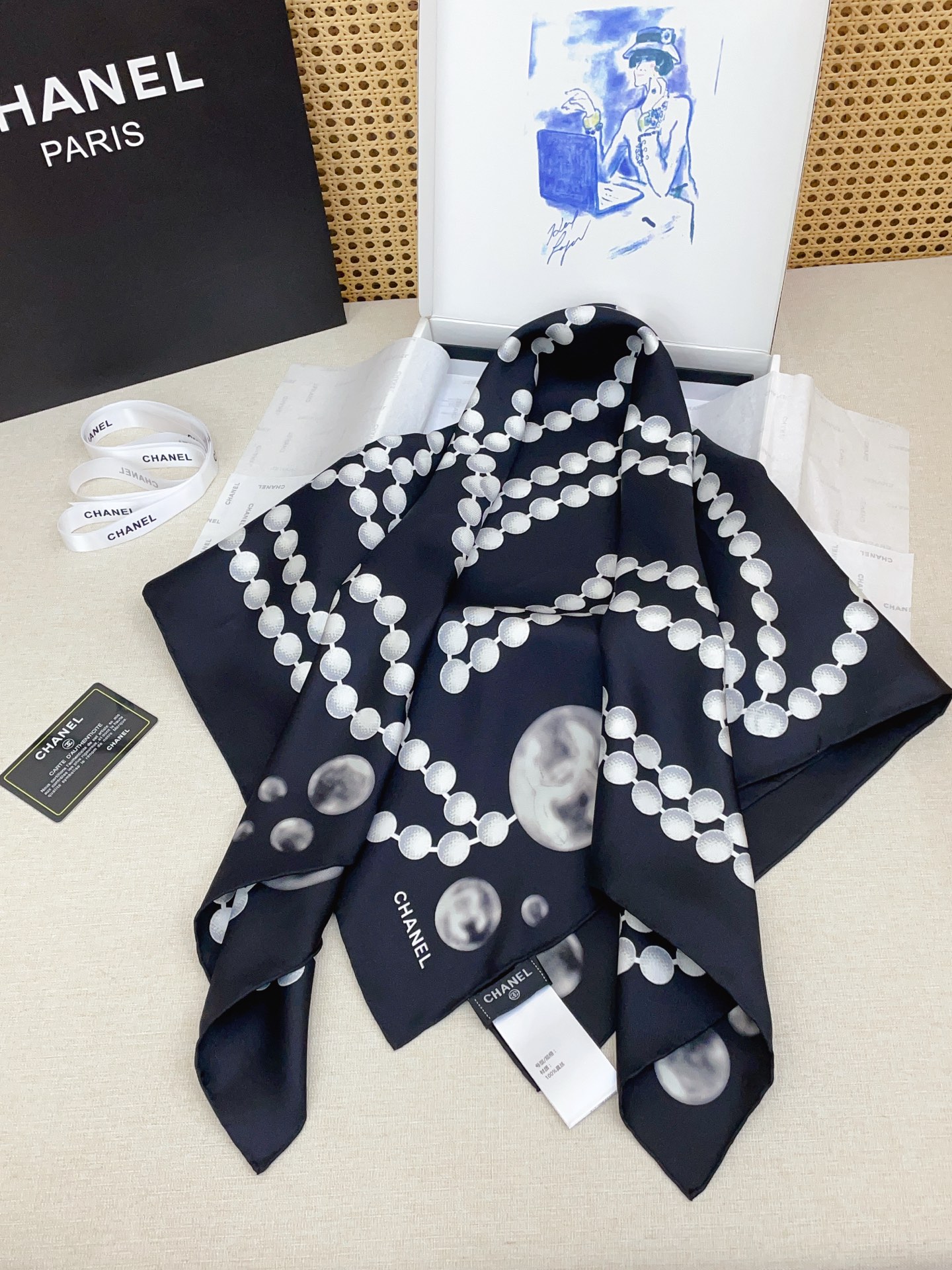 ✨✨【18姆米 双面同色】新款小香‼️美翻了[流泪]最新御用殿堂级极品‼️经典元素图案设计风格❗️美丽至