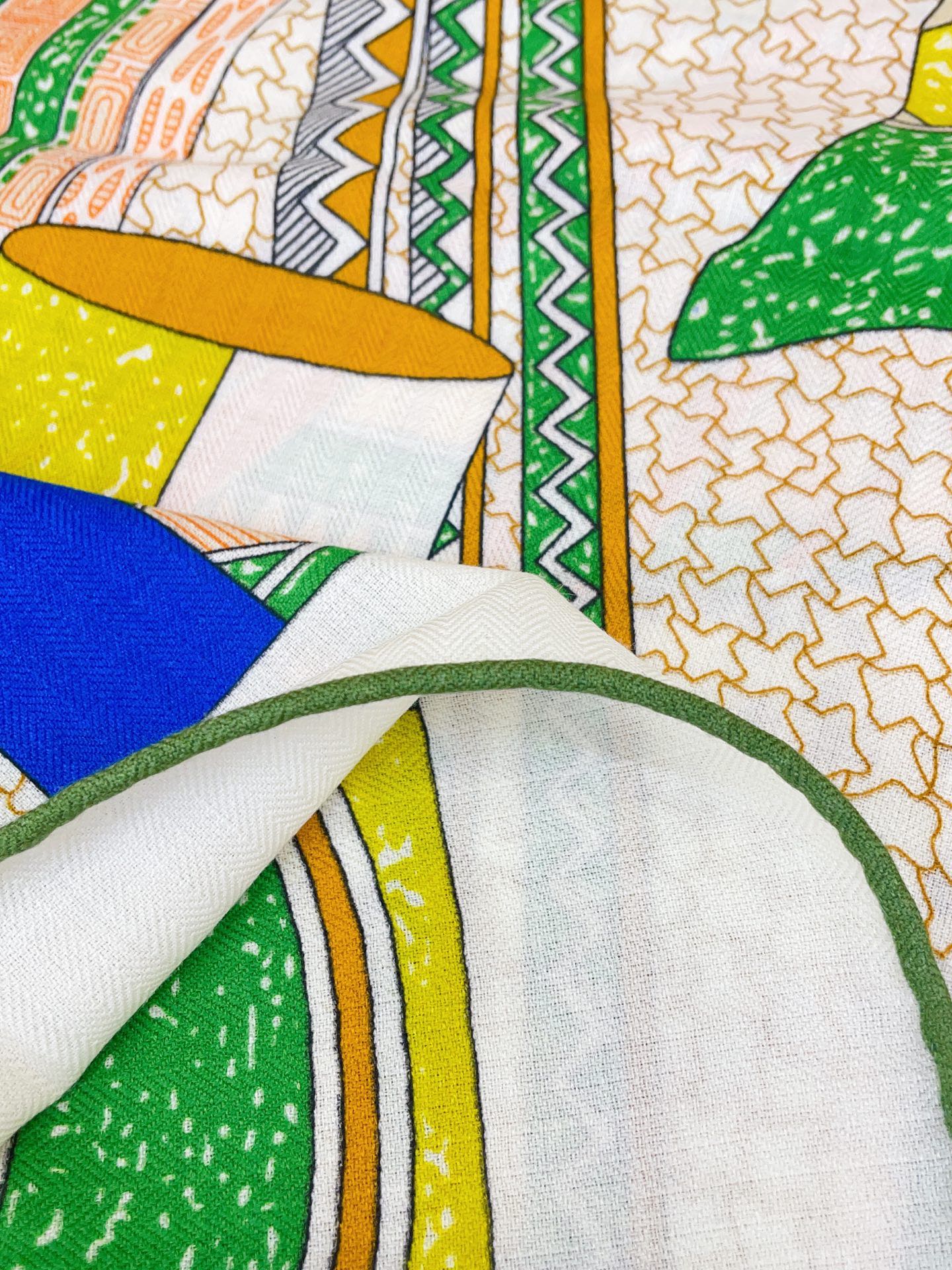 ✨✨【双面同色 丝毛款】H家羊绒新款 买了都说好看‼️推荐💕【爱马仕之约 140】羊绒方巾‼️H家ZG爆