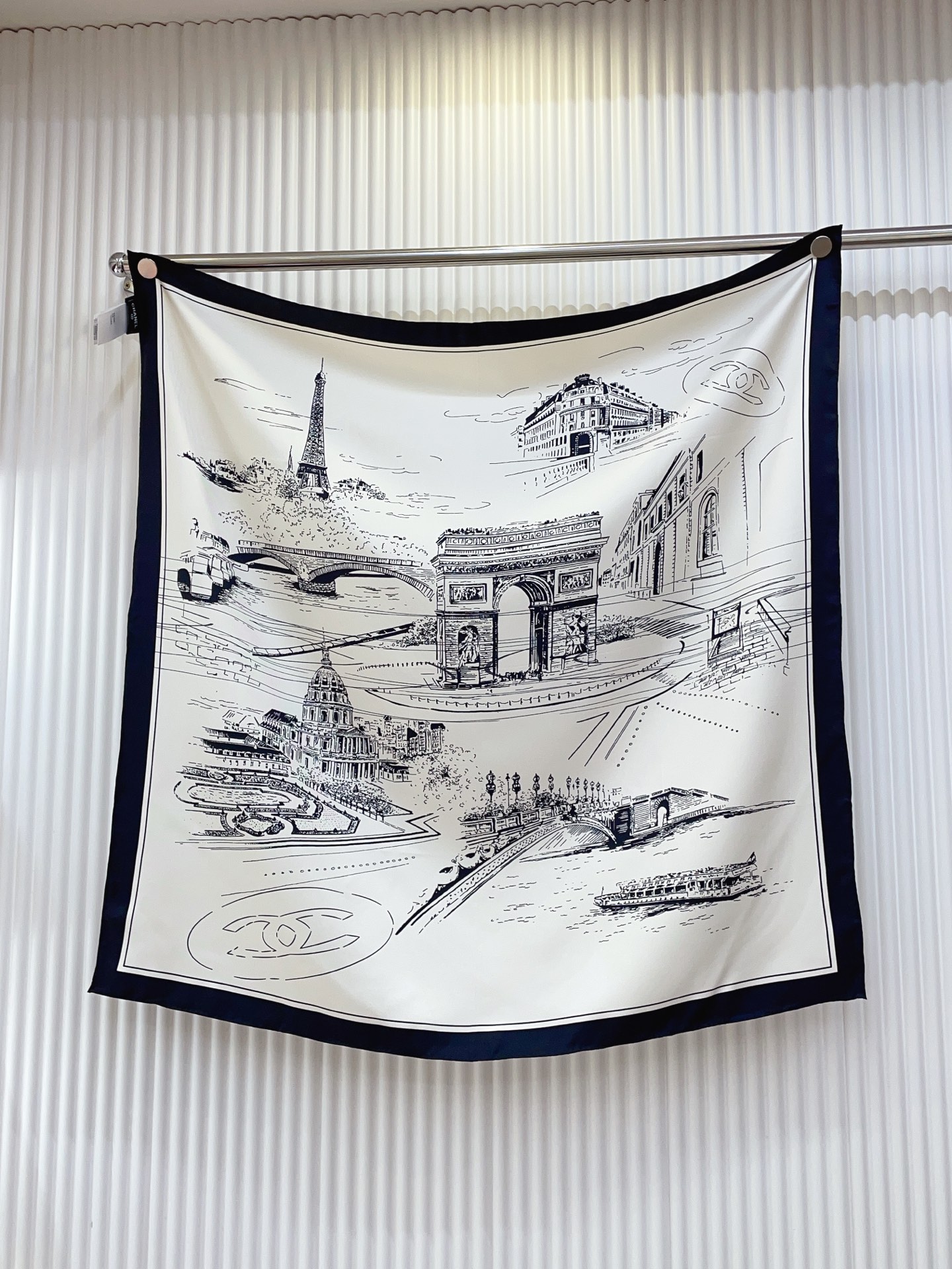 ✨✨【18姆米 双面同色】新款小香‼️美翻了[流泪]最新御用殿堂级极品‼️经典元素图案设计风格❗️美丽至