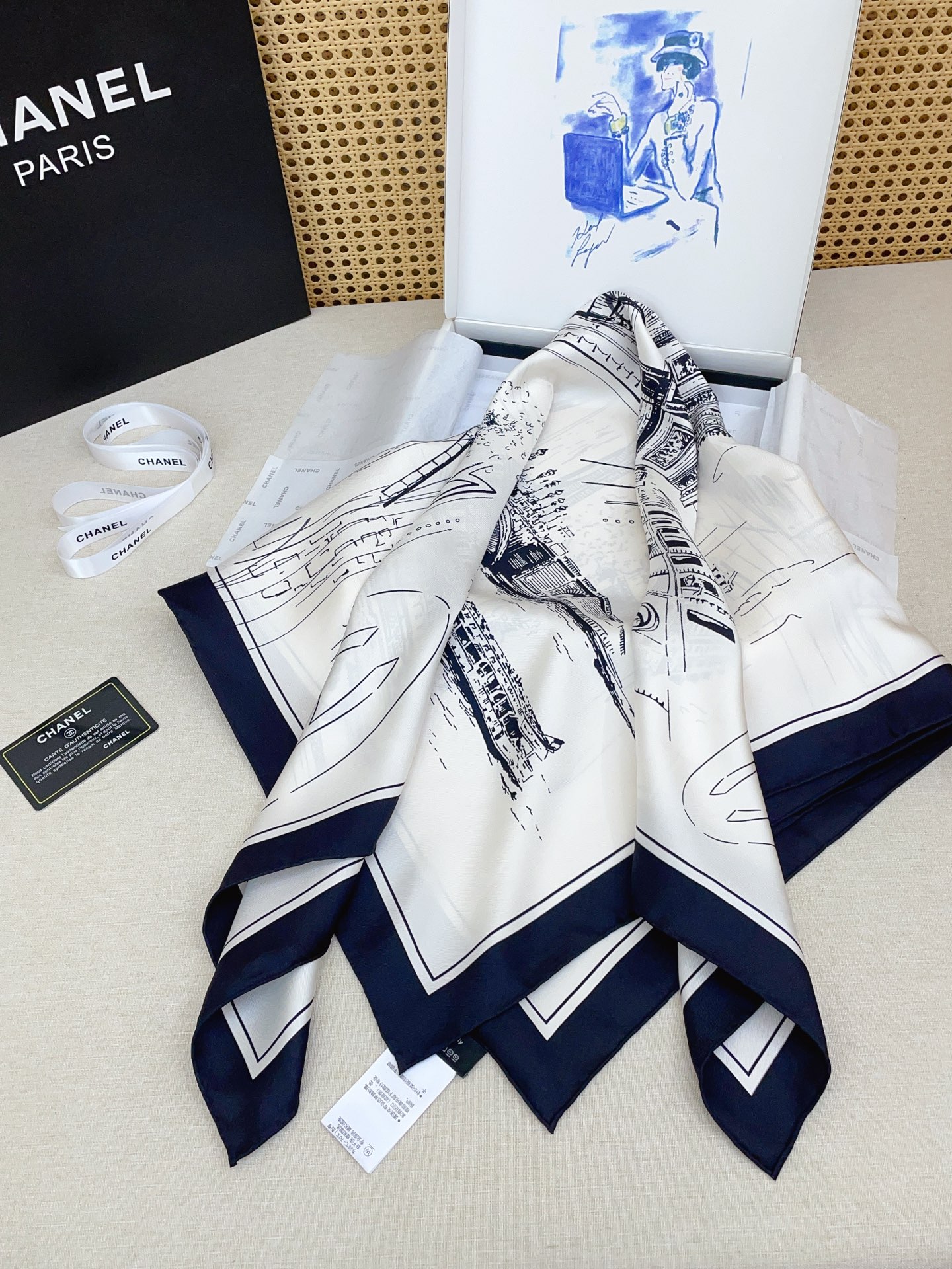 ✨✨【18姆米 双面同色】新款小香‼️美翻了[流泪]最新御用殿堂级极品‼️经典元素图案设计风格❗️美丽至