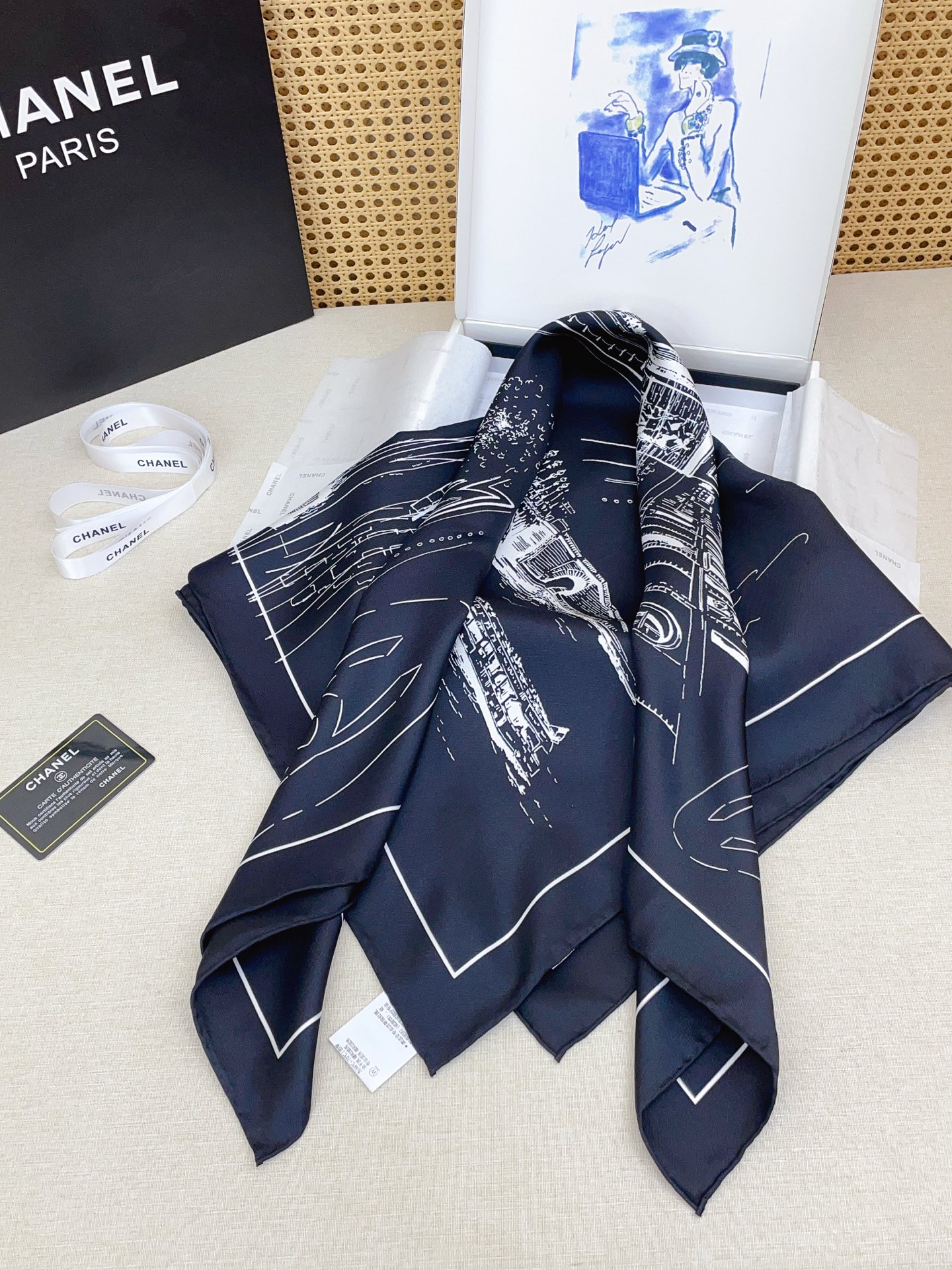 ✨✨【18姆米 双面同色】新款小香‼️美翻了[流泪]最新御用殿堂级极品‼️经典元素图案设计风格❗️美丽至