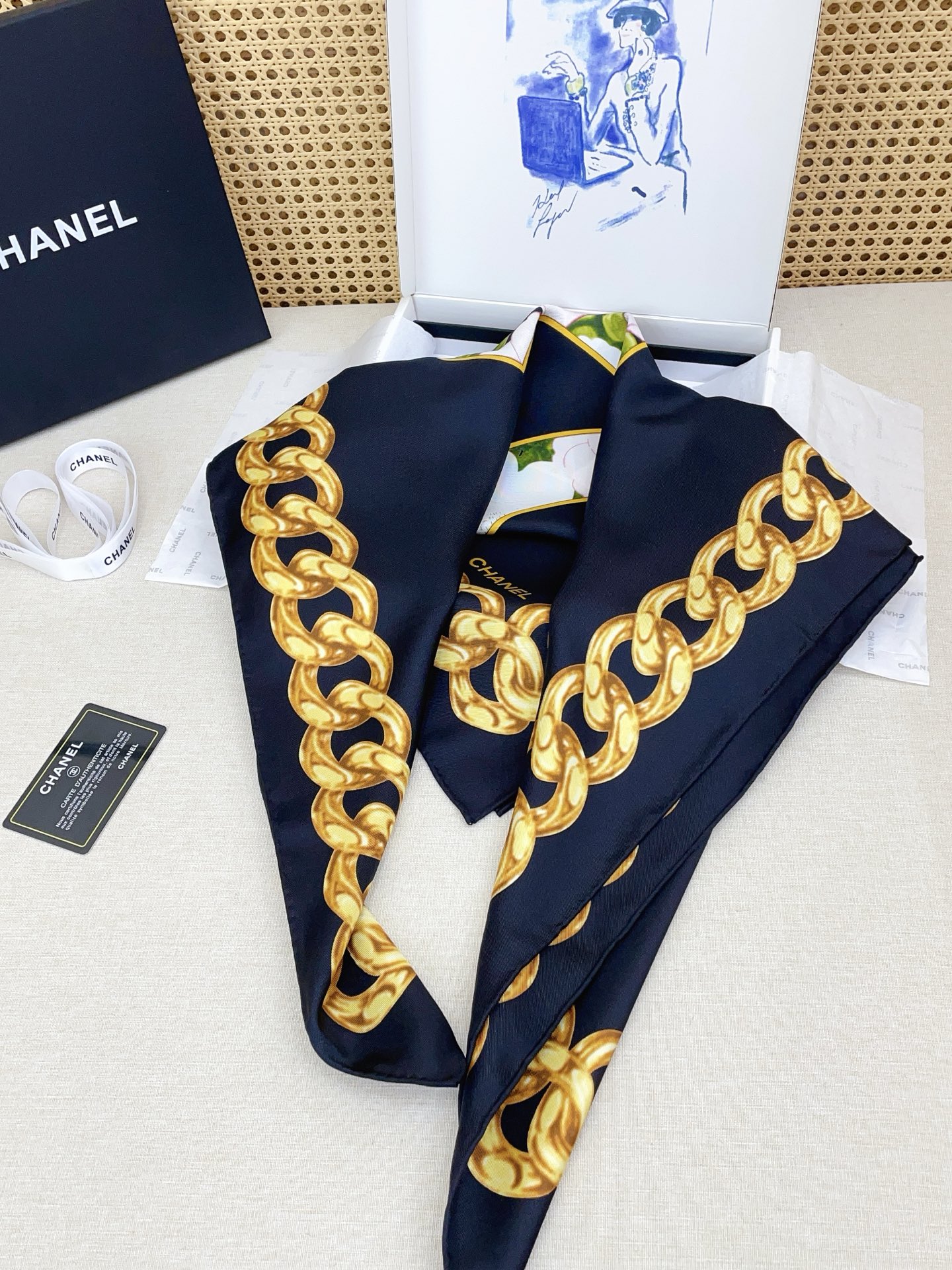 ✨✨【18姆米 双面同色】新款小香‼️美翻了[流泪]最新御用殿堂级极品‼️经典元素图案设计风格❗️美丽至