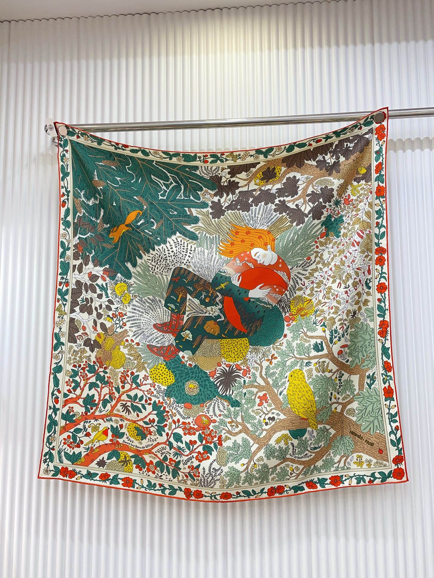 ✨✨【18姆米 双面同色】H**S真丝新款🆕👏👏买了都说好看‼️推荐💕【于月神之怀 90】真丝方巾，顶级