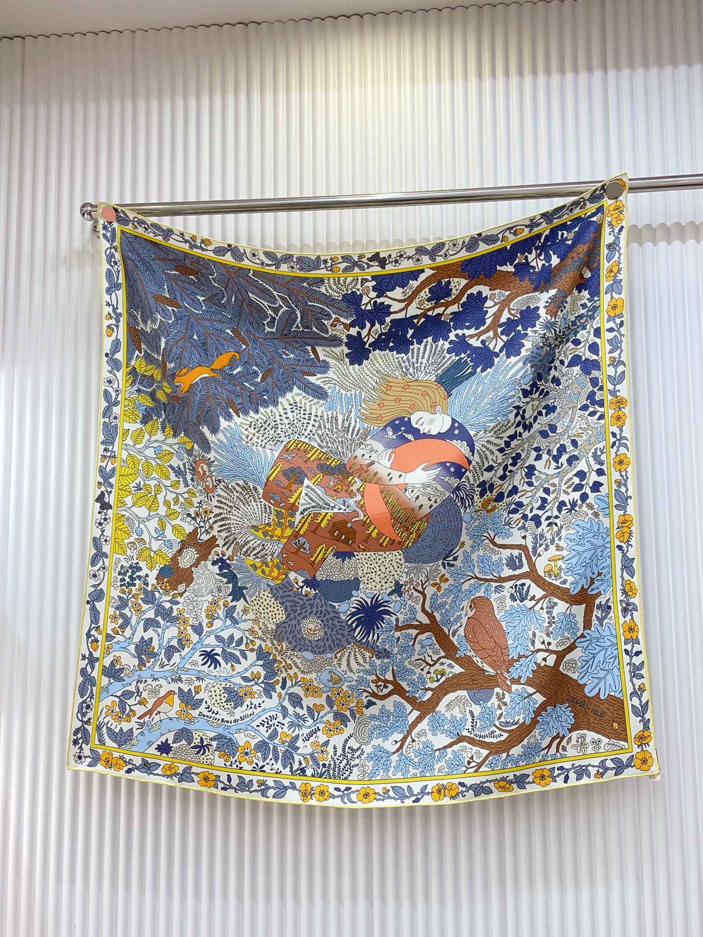 ✨✨【18姆米 双面同色】H**S真丝新款🆕👏👏买了都说好看‼️推荐💕【于月神之怀 90】真丝方巾，顶级